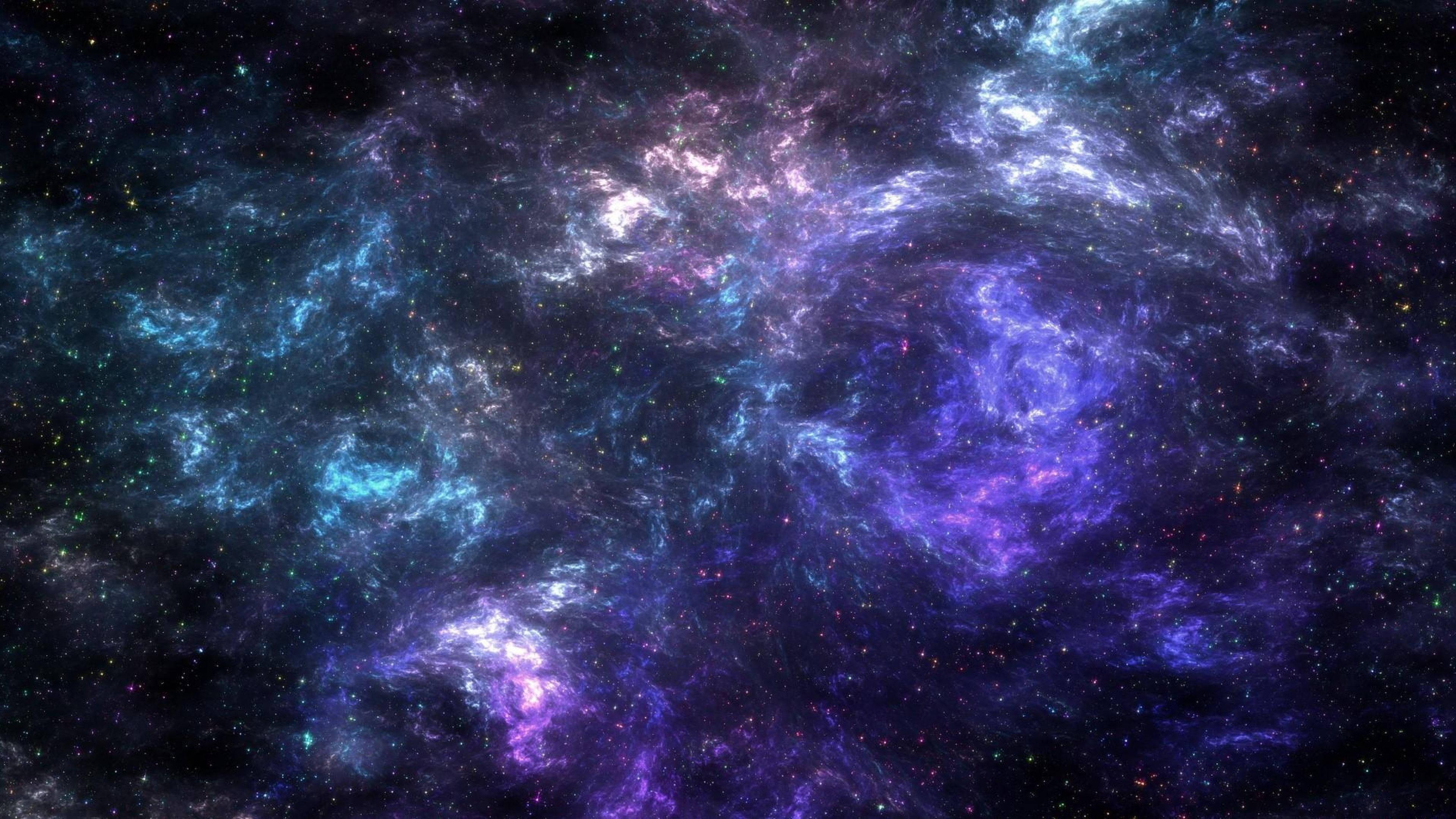 4k Ultra Hd Galaxy Electric Clouds — 3840x2160 wallpaper