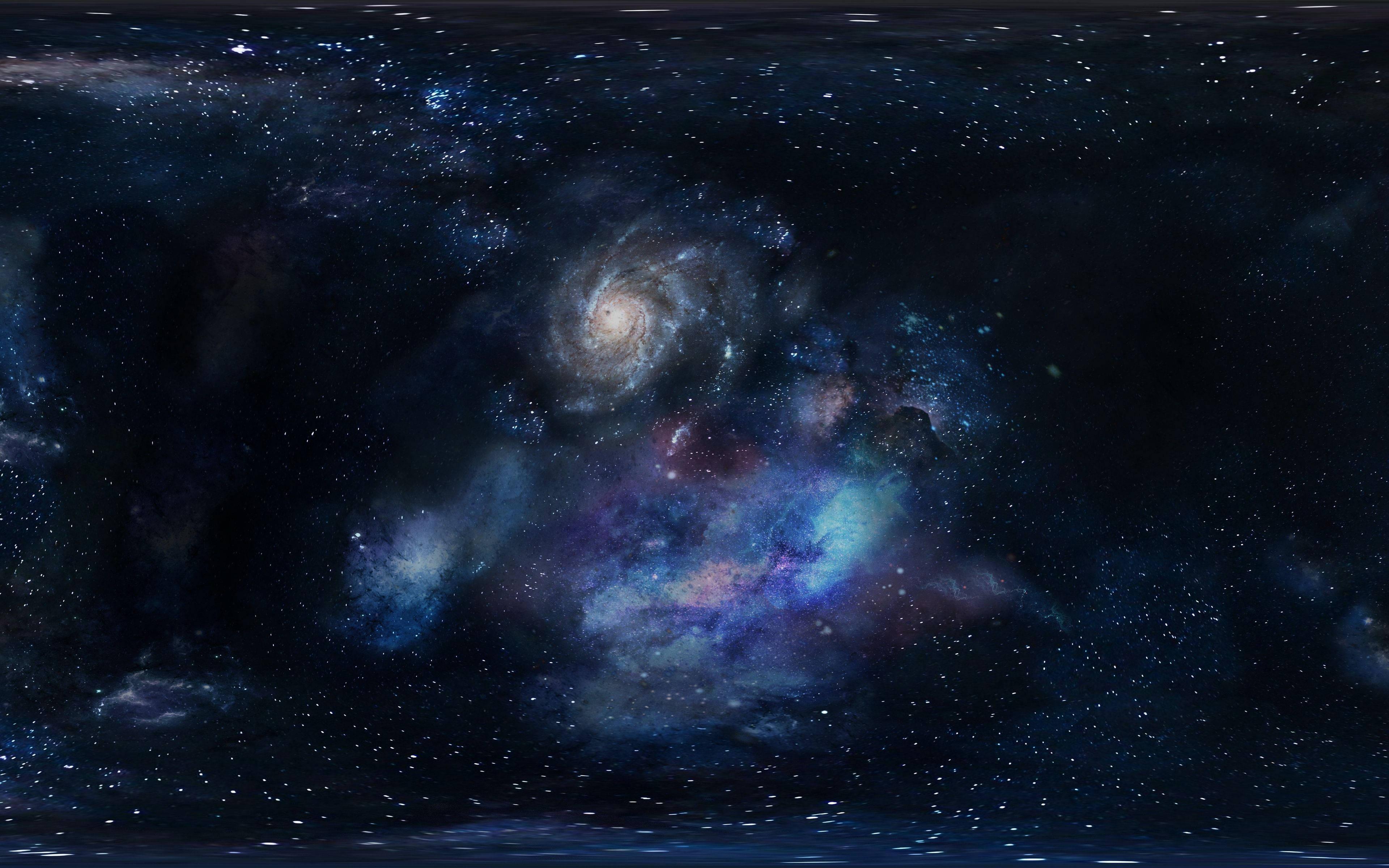 4k Ultra Hd Galaxy Space Clouds — 3840x2400 wallpaper