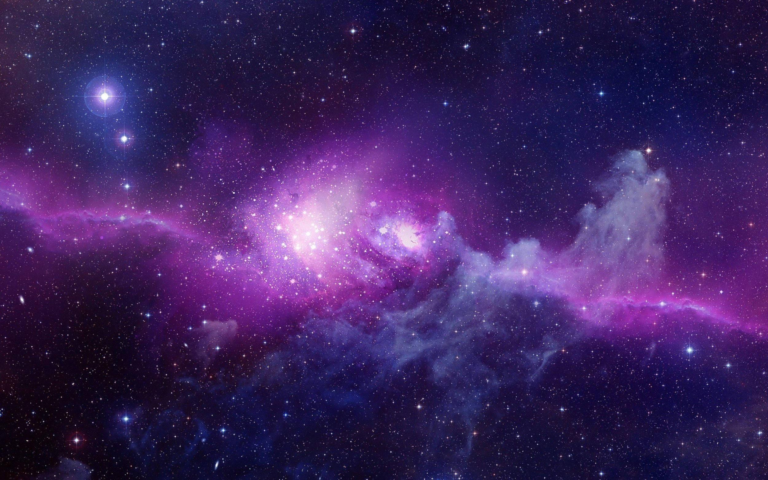 4k Ultra Hd Galaxy Violet Light — 2500x1562 wallpaper