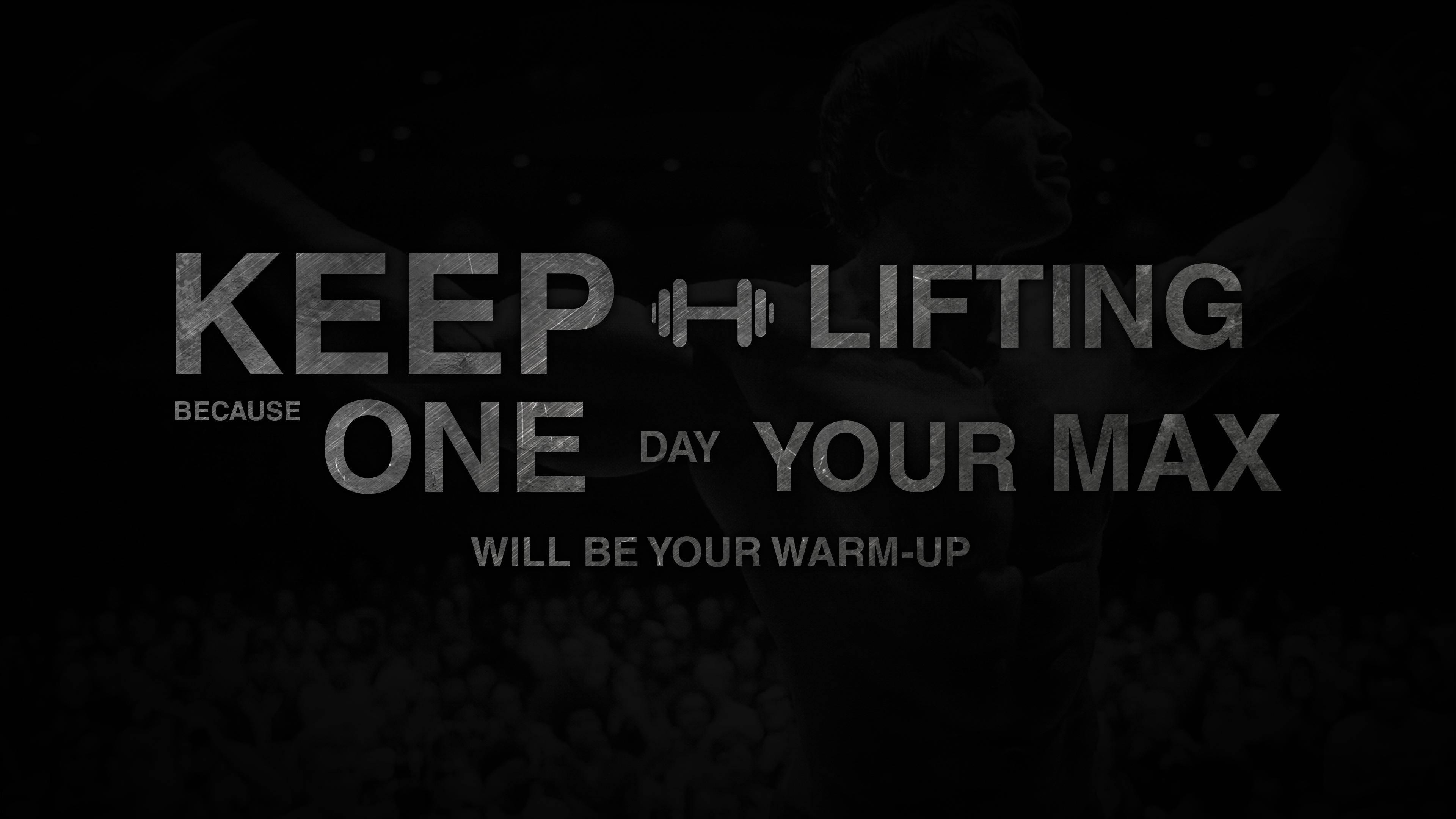 4k Ultra HD Motivational Lifting Quote — 3840x2160 wallpaper