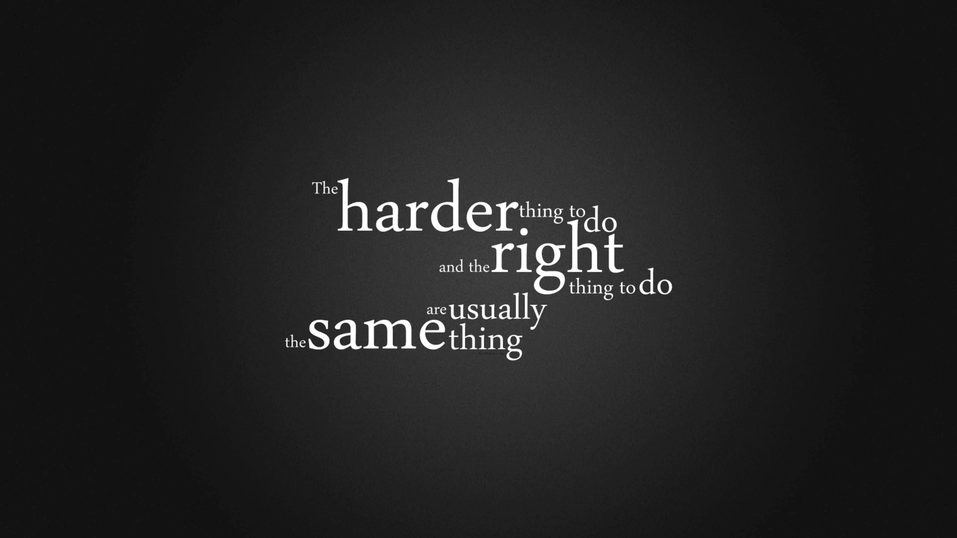 4k Ultra HD Motivational Quote Gray — 3840x2160 wallpaper