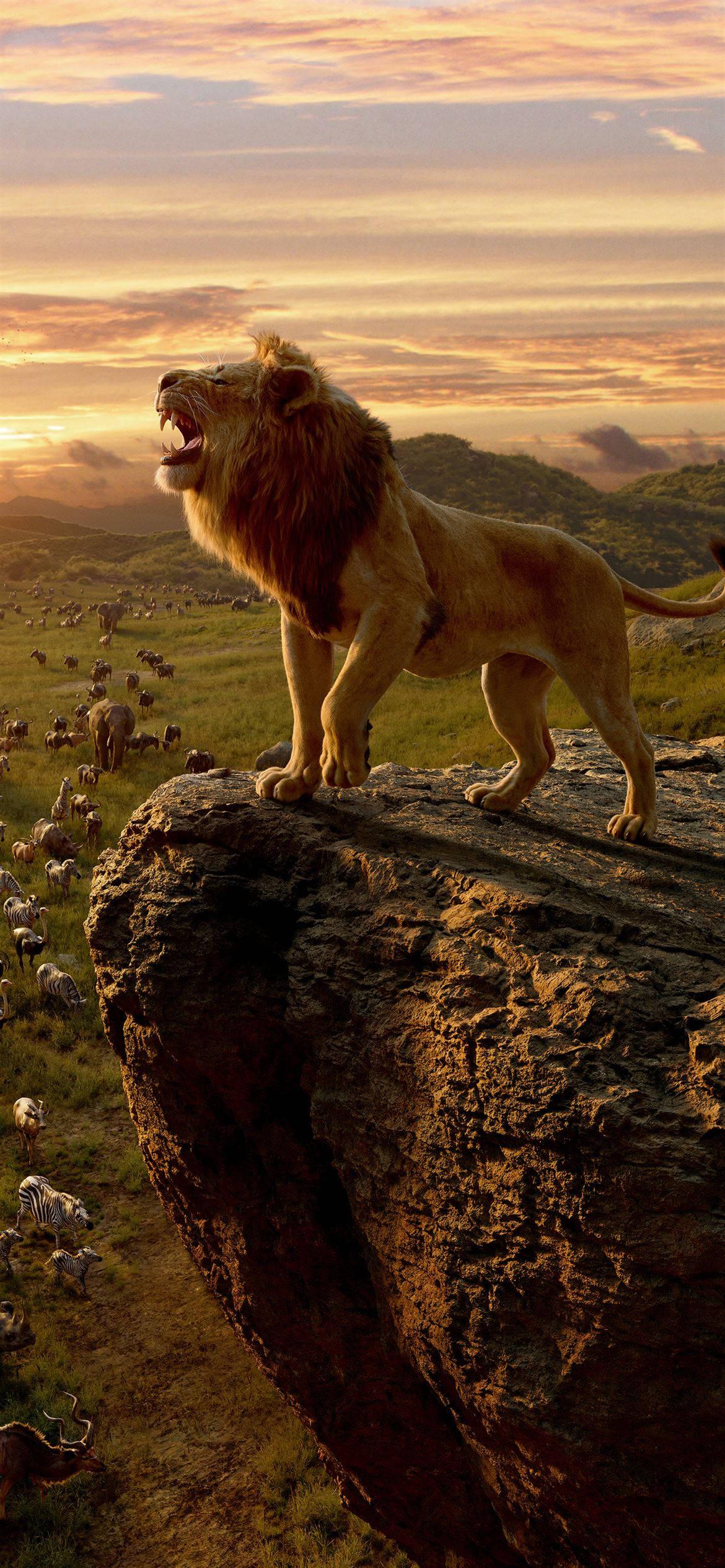 8K iPhone Lion King Real — 1170x2532 wallpaper