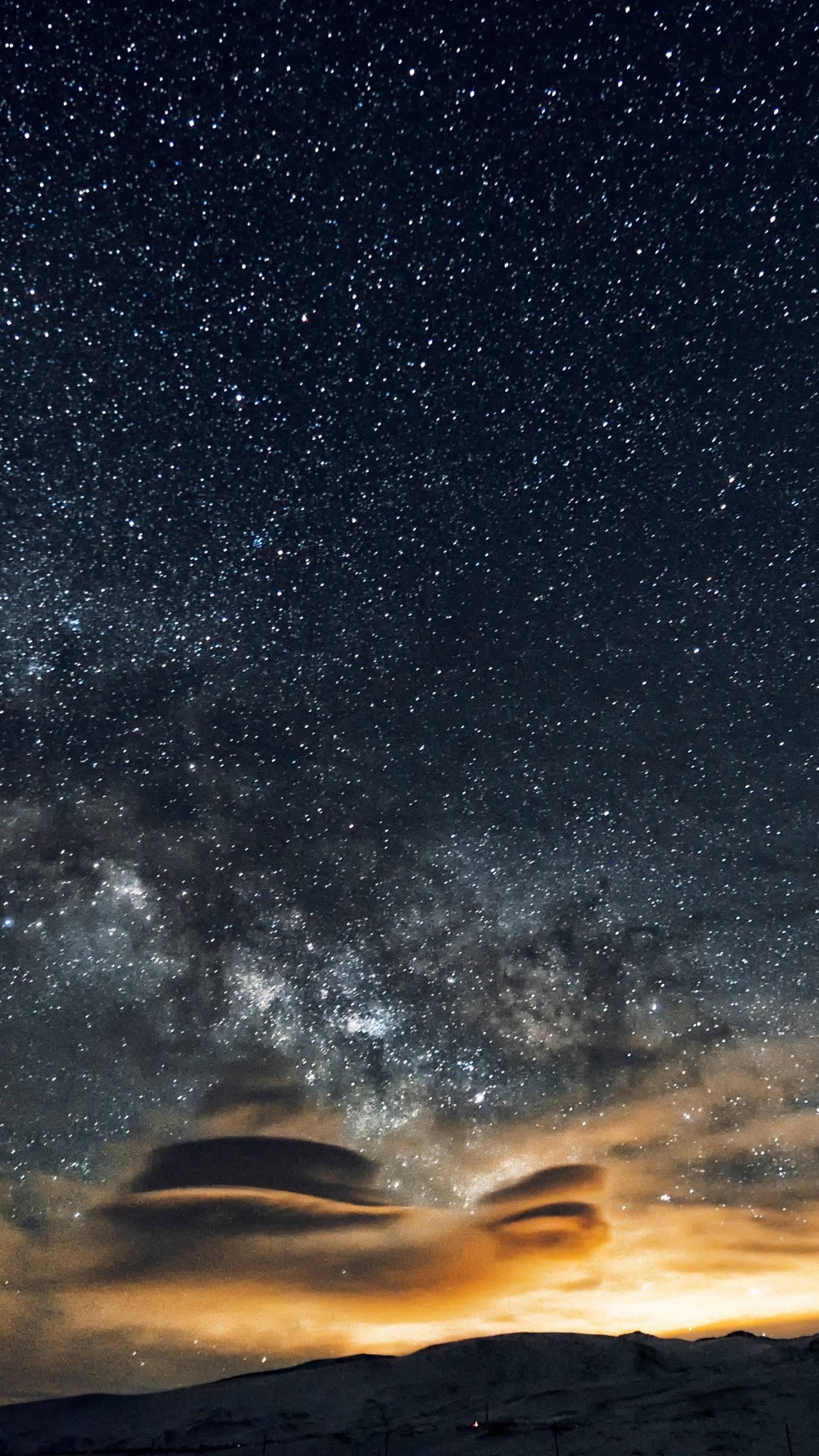 8K iPhone Majestic Starry Night — 1440x2560 wallpaper