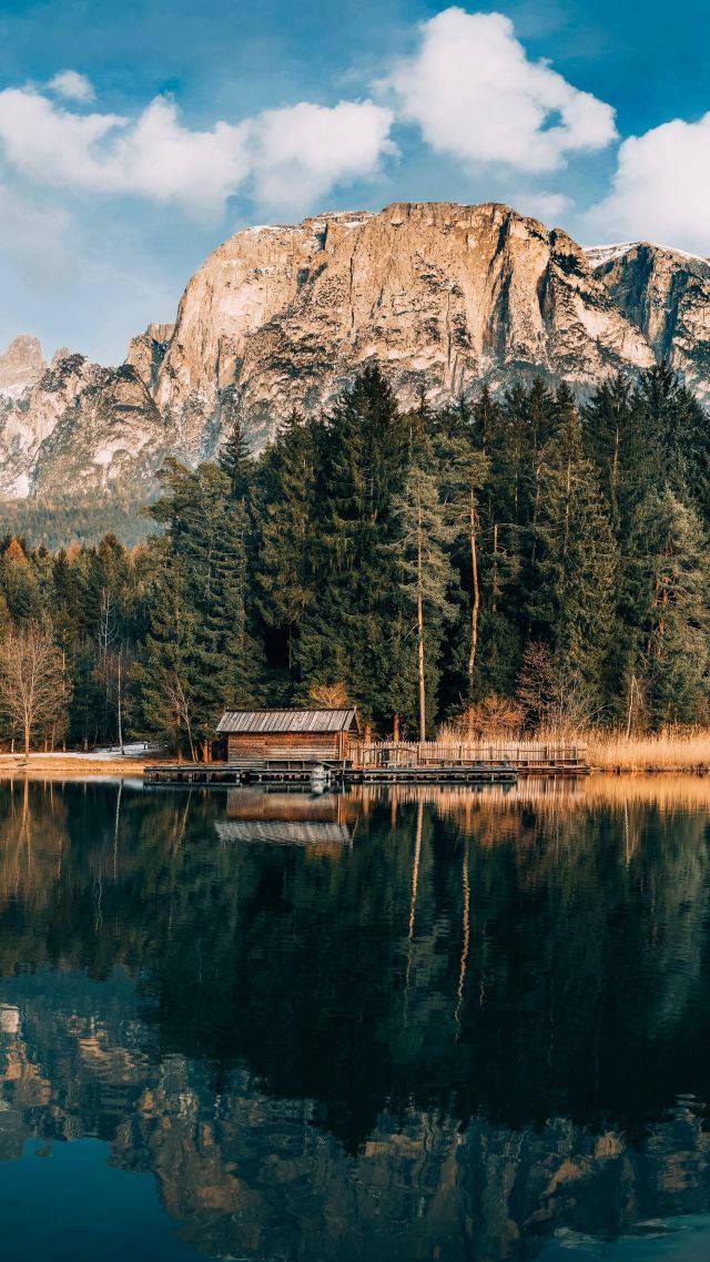8K iPhone Splendid Mountainview With River — 640x1138 wallpaper