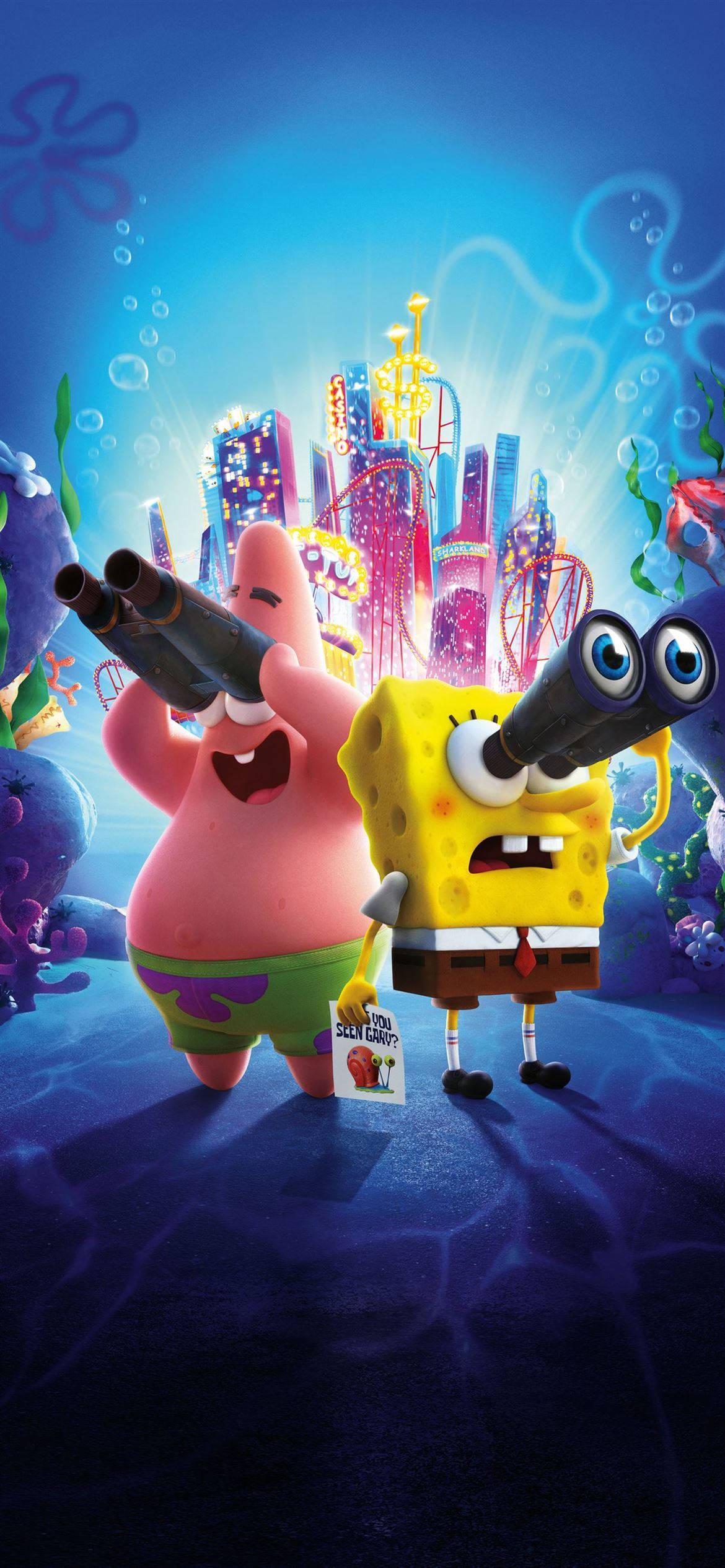 8K iPhone SpongeBob And Patrick — 1170x2532 wallpaper