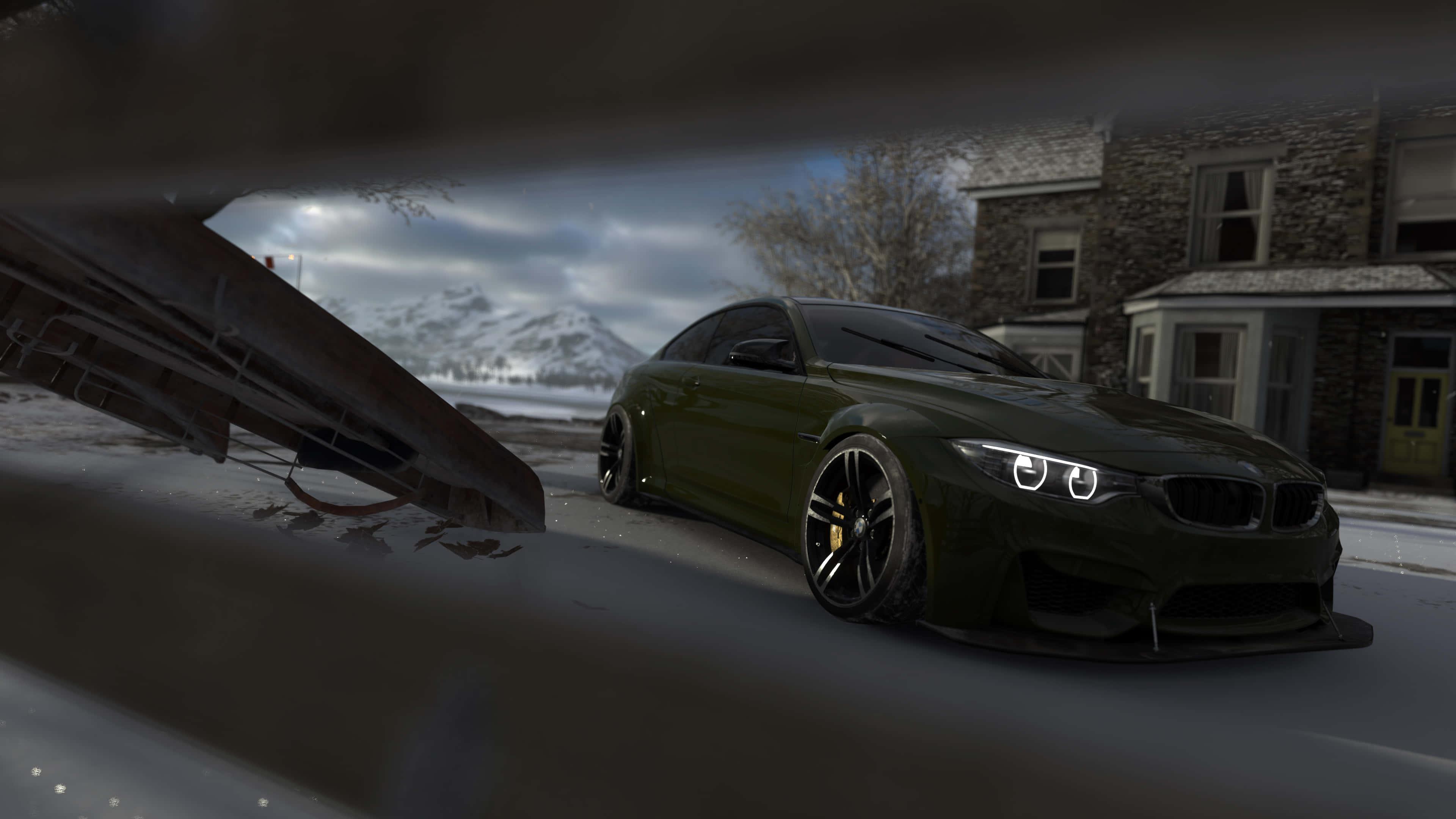 A 4k BMW parked on a sunny day — 3840x2160 wallpaper