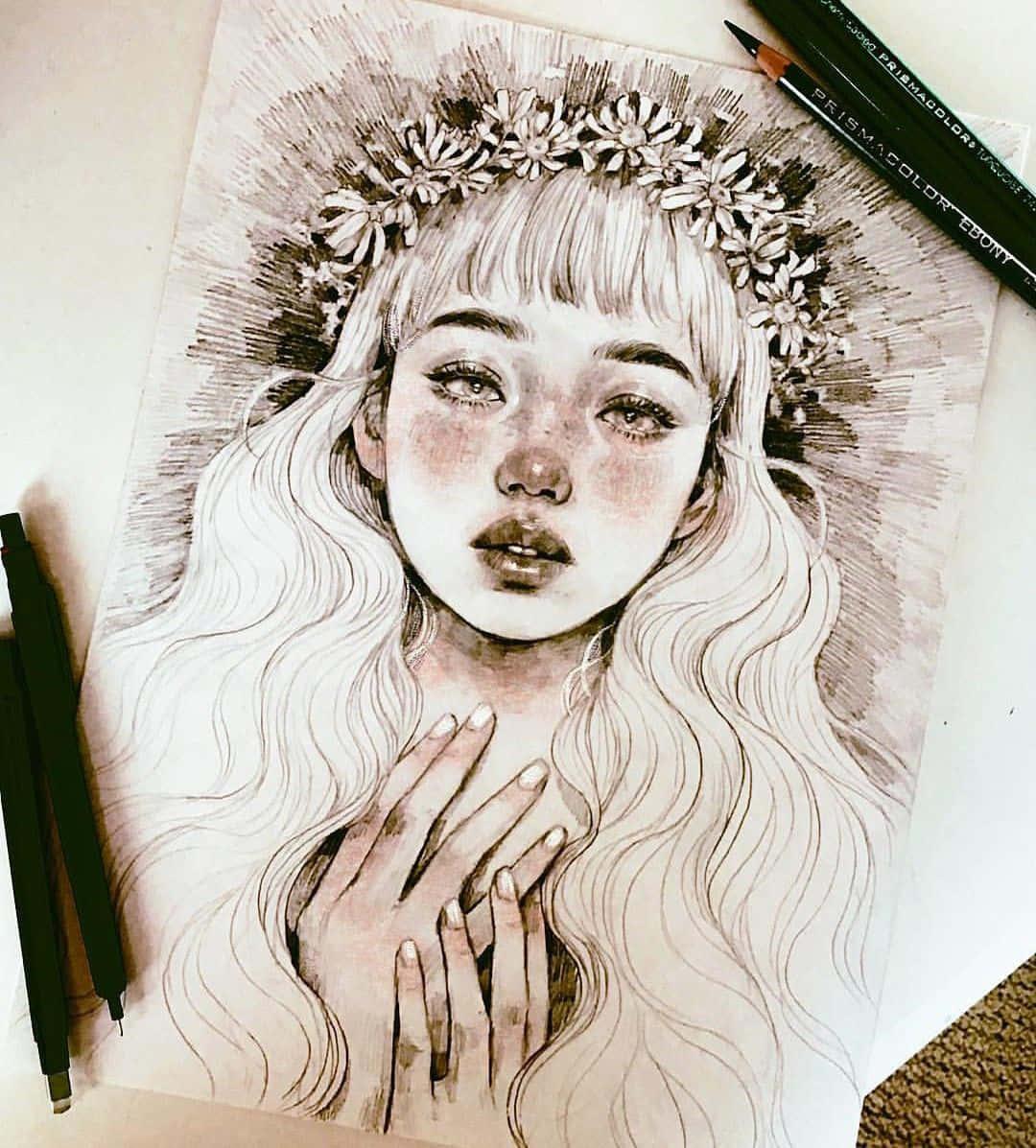 A Beautiful Abstract Aesthetic Drawing — 1080x1197 wallpaper
