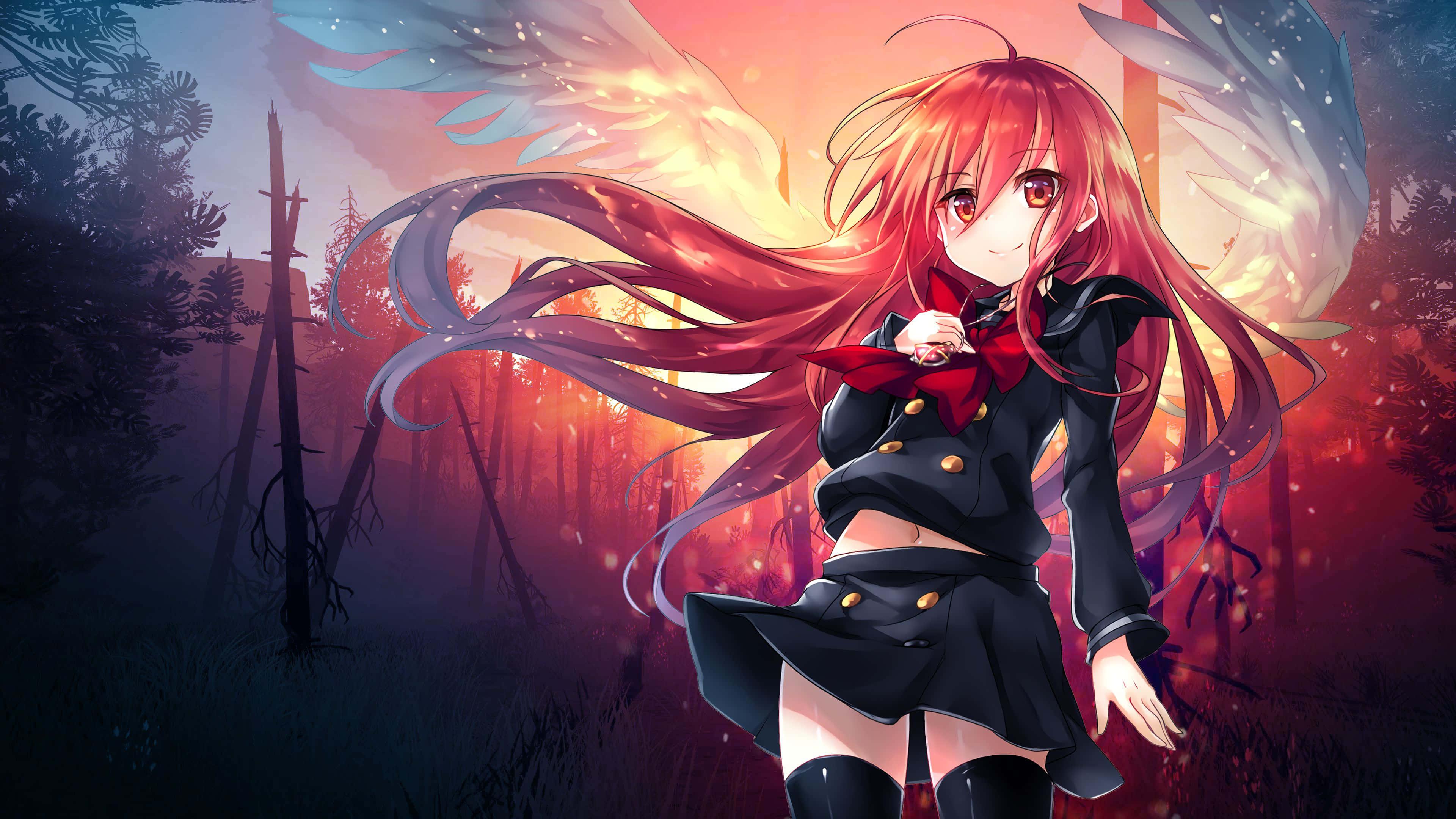 A beautiful Anime Girl, dreaming of adventure — 3840x2160 wallpaper