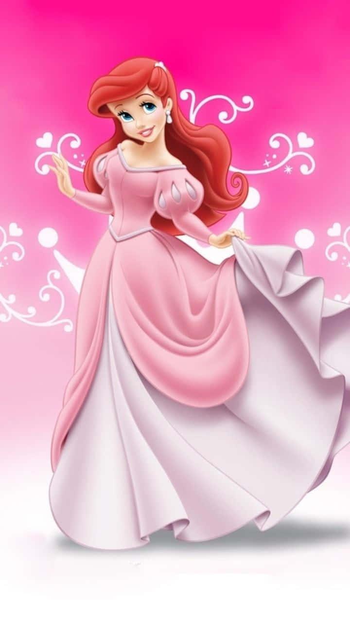 A beautiful cartoon girl looks dreamily into the distance — 720x1280 wallpaper