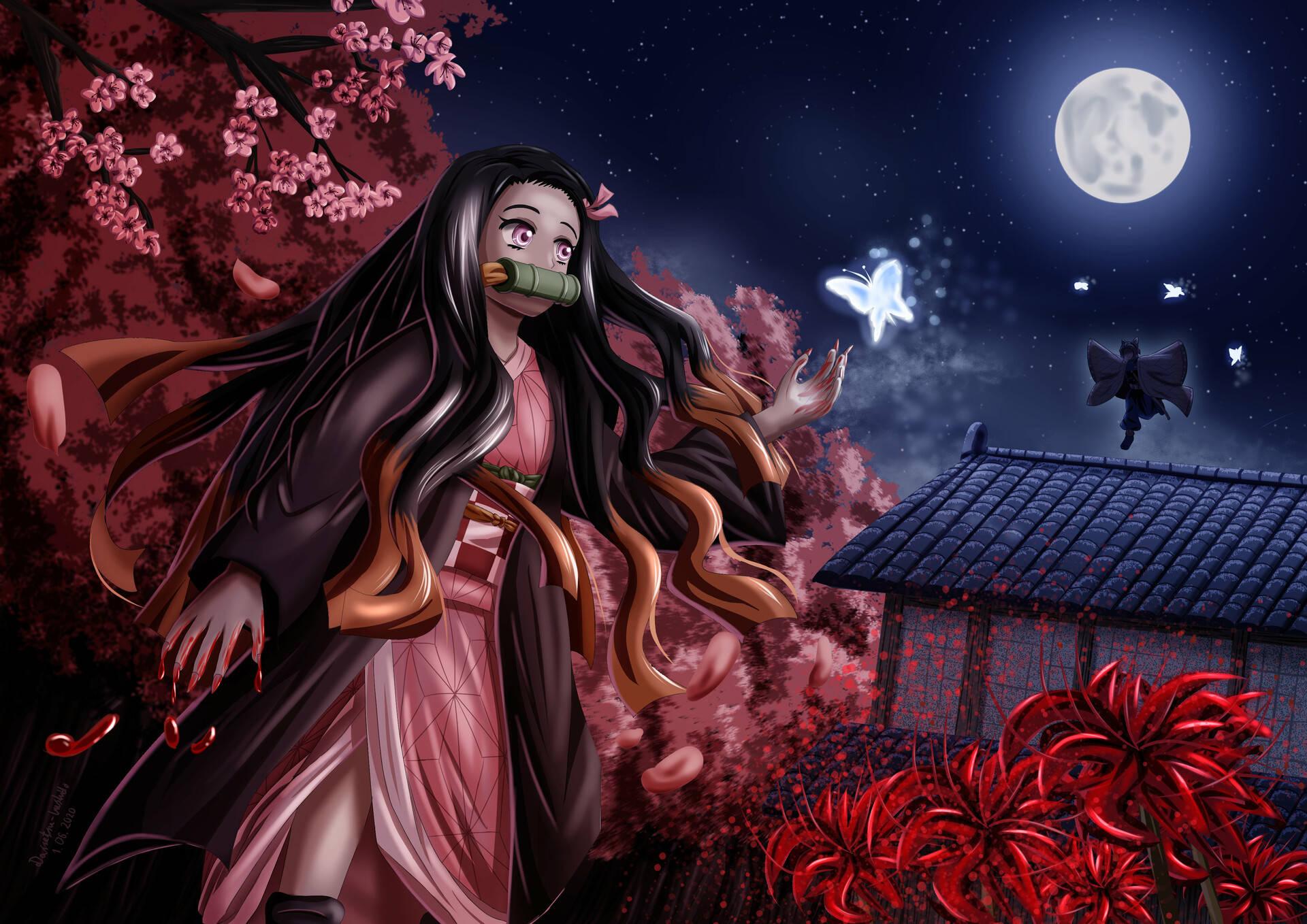 A Beautiful Demon Slayer Nezuko 4k Image — 1920x1358 wallpaper