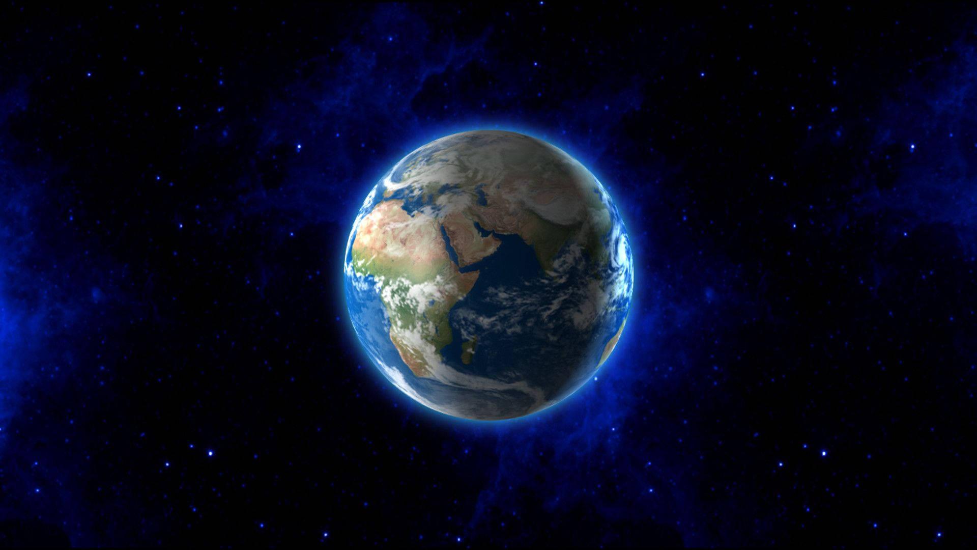 A beautiful illuminated Earth lighting up the night sky — 1920x1080 wallpaper