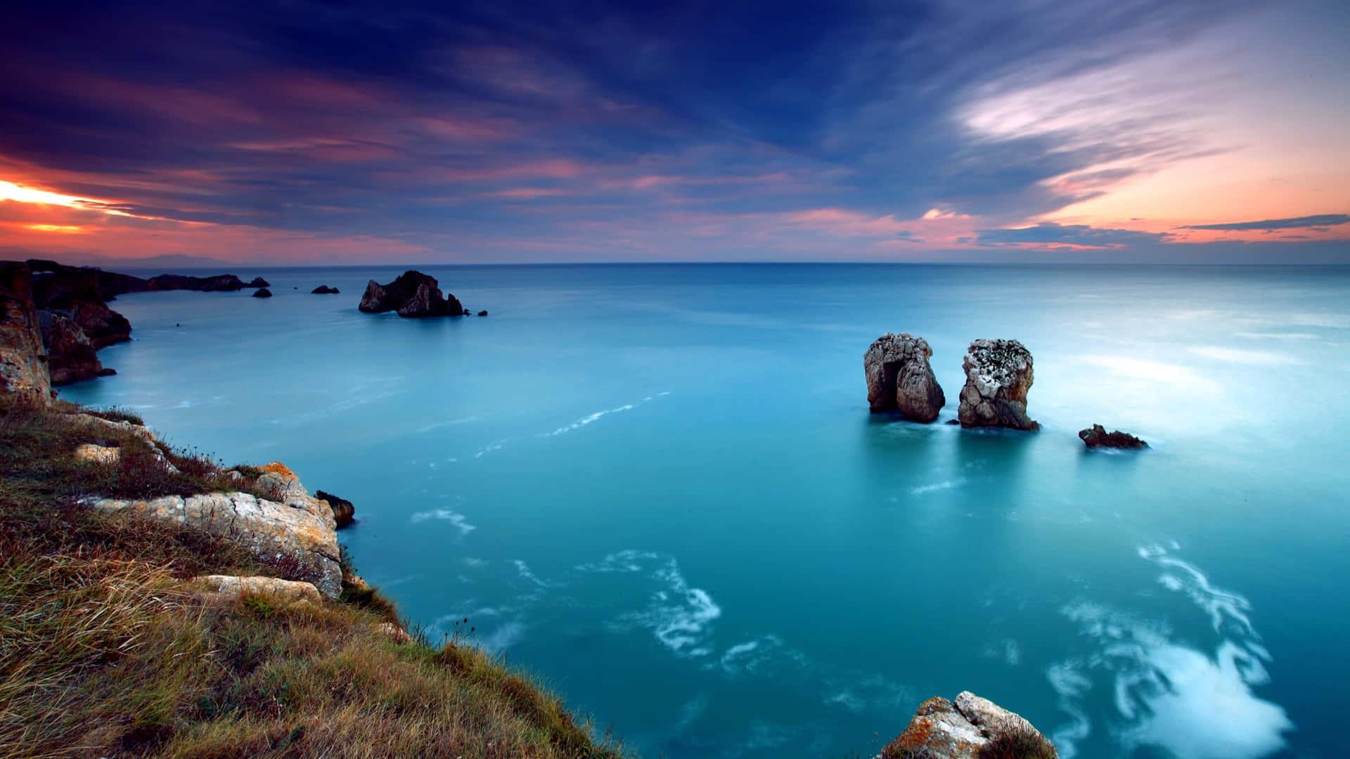 A beautiful landscape of endless fields, vibrant in the sunshine — 1920x1080 wallpaper