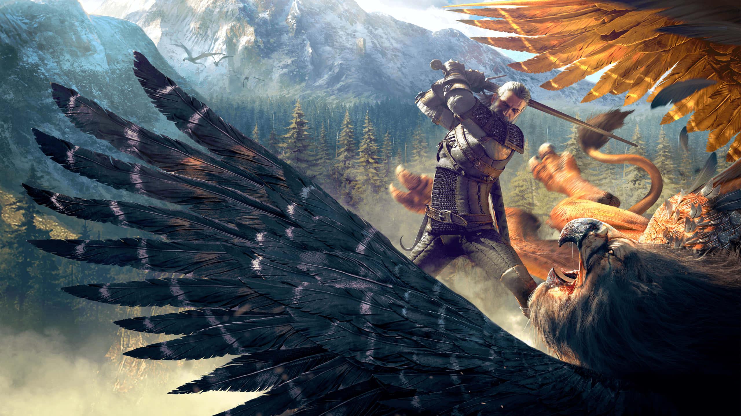 A Beautiful View of the Alpine Mountains — 2560x1440 wallpaper