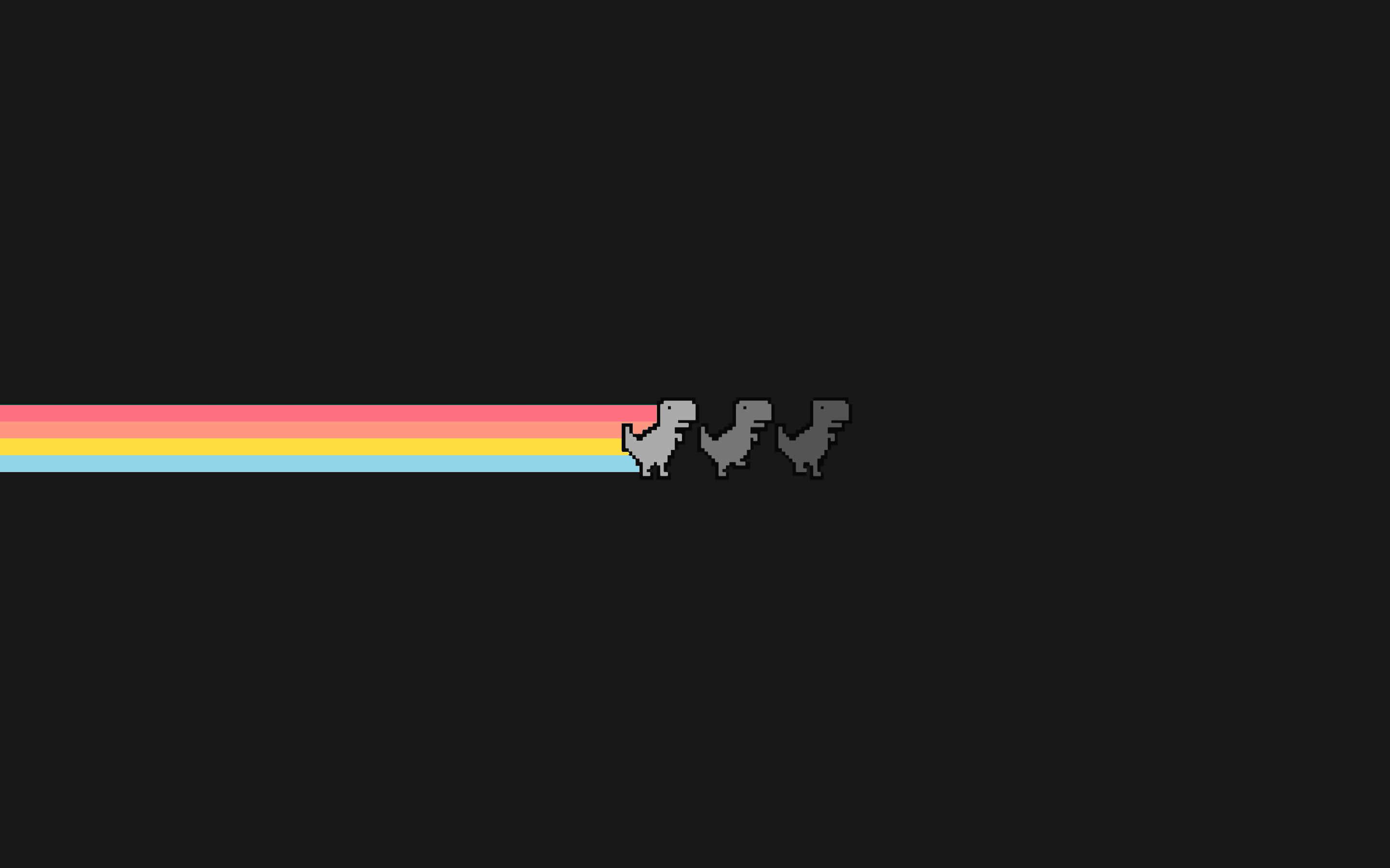 a black background with a rainbow stripe — 2880x1800 wallpaper