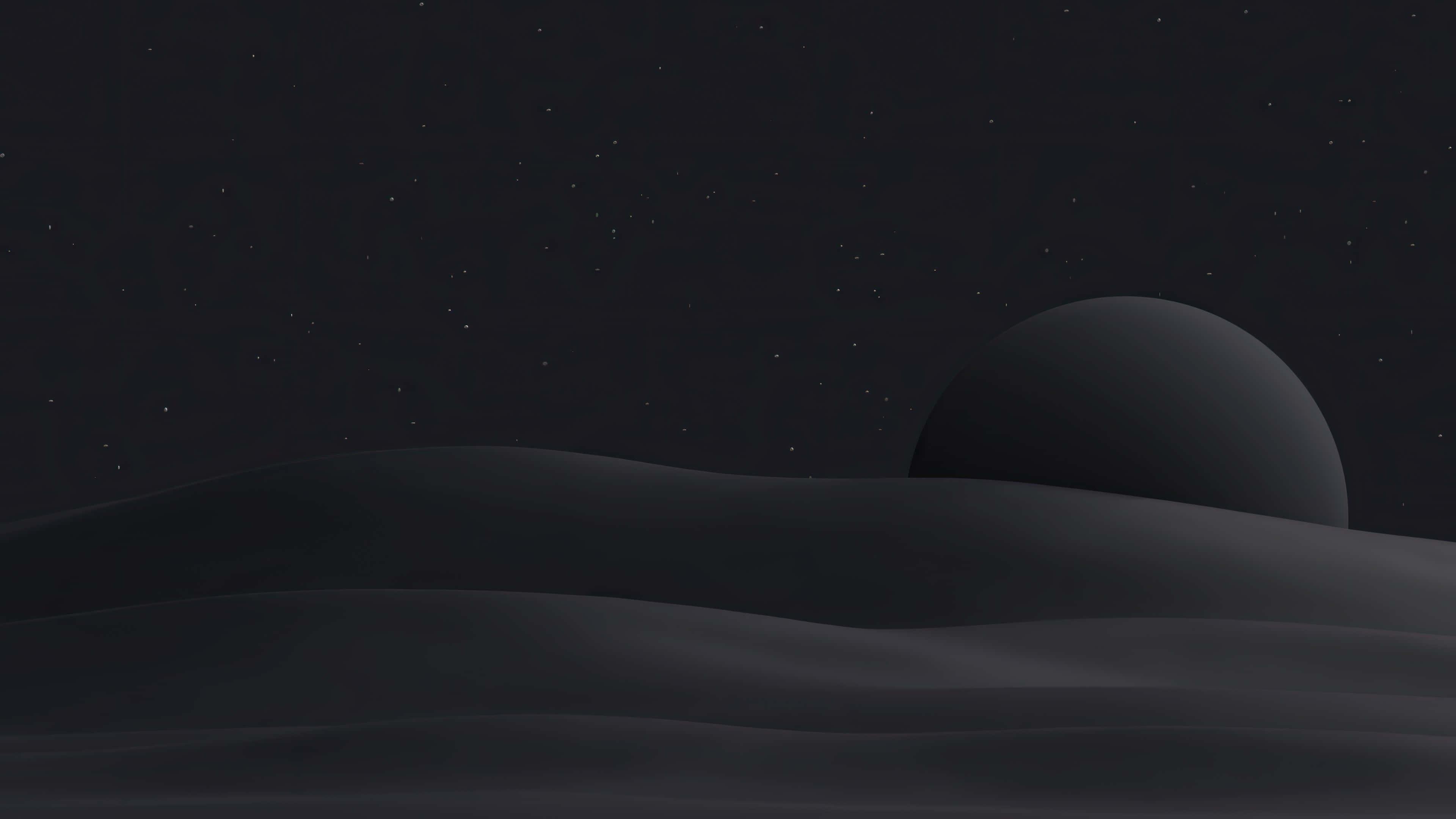 a black background with a starry sky — 3840x2160 wallpaper