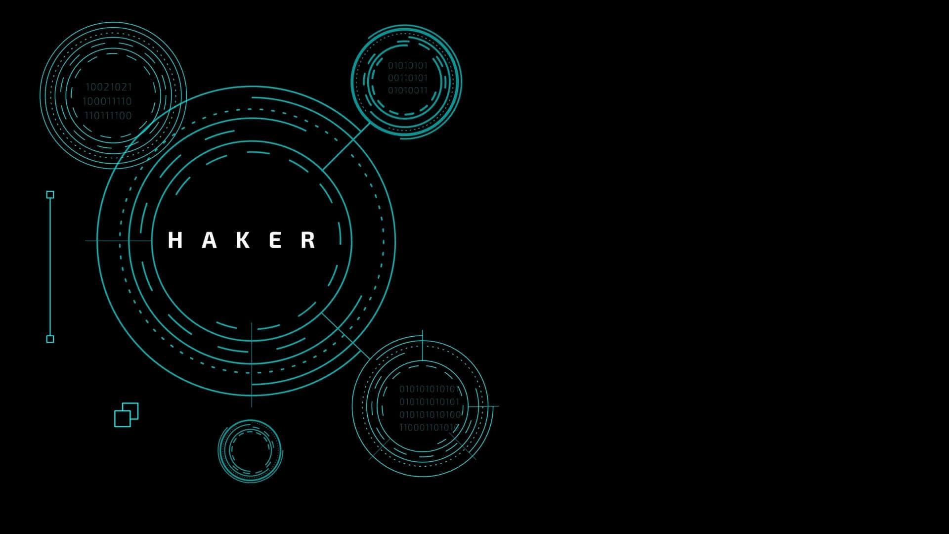 a black background with the word haker — 1920x1080 wallpaper