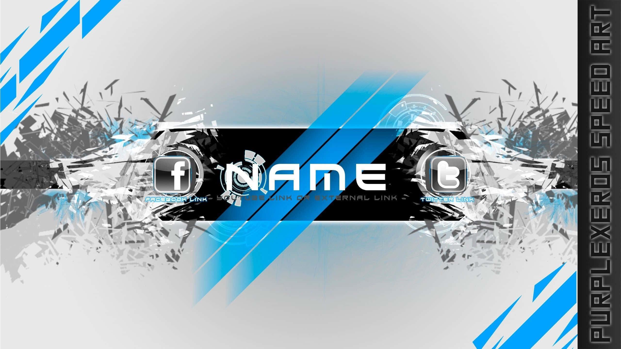 a blue and white background with a name on it — 2560x1440 wallpaper