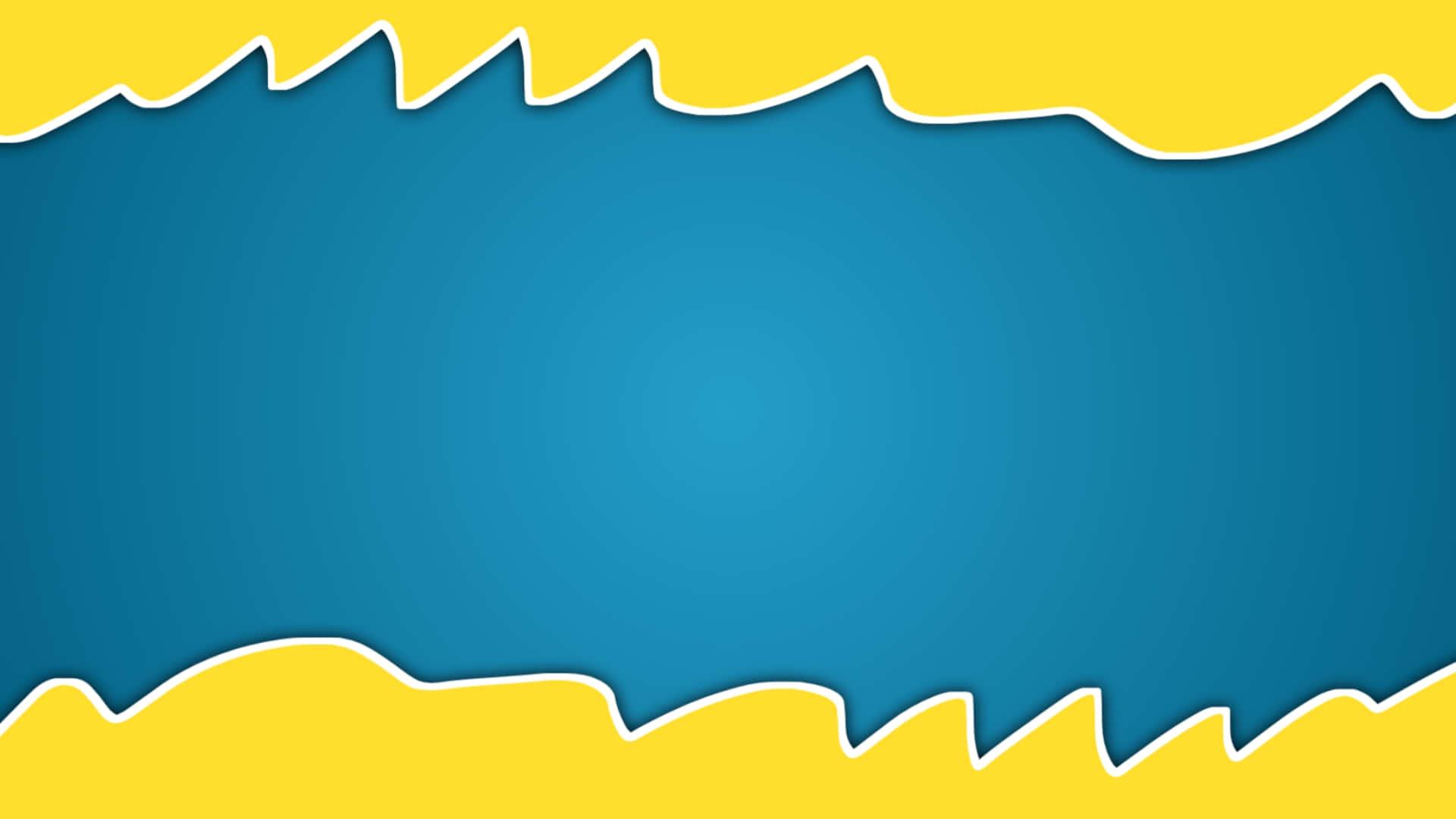 a blue and yellow background with a comic strip — 1920x1080 wallpaper