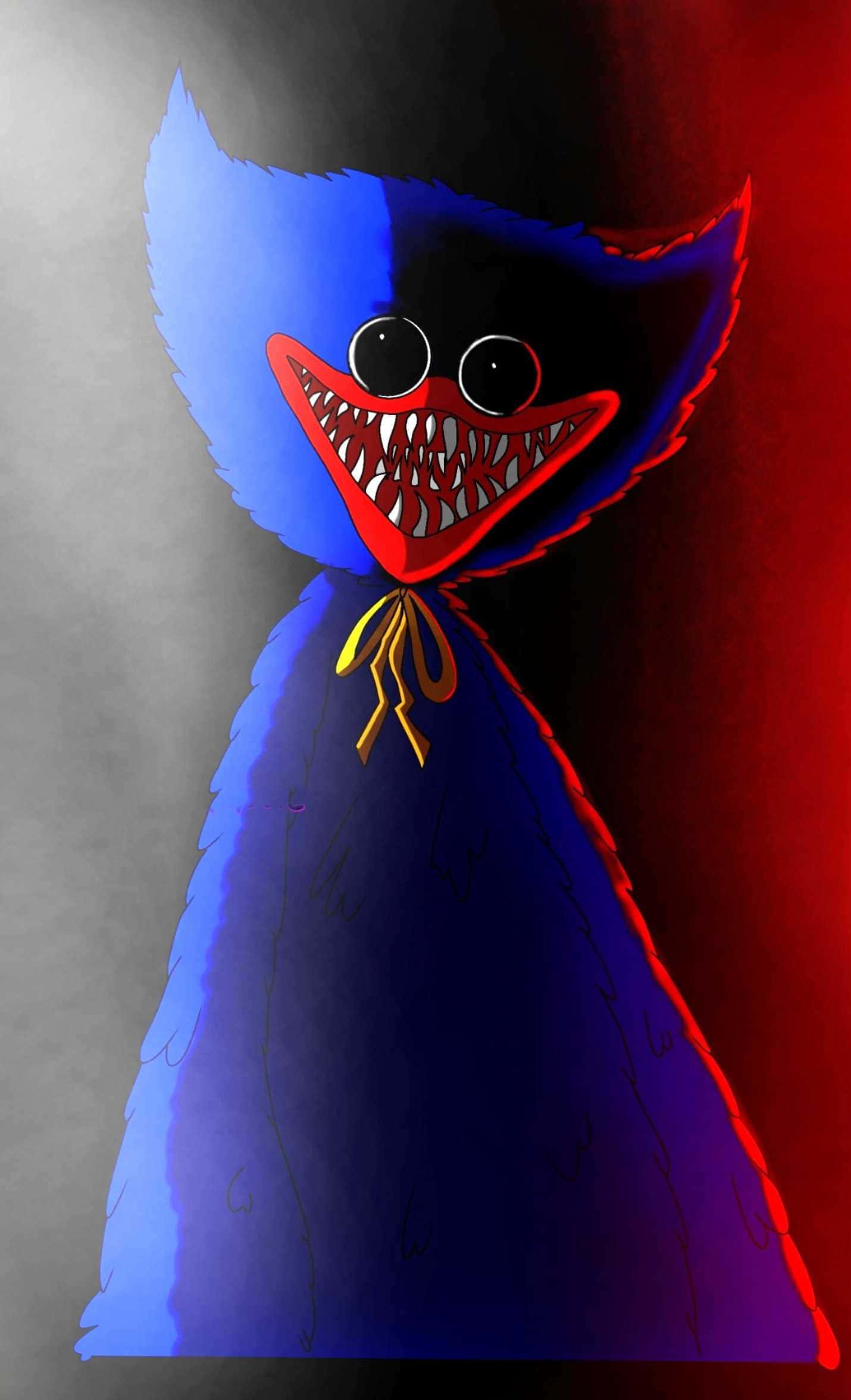 a blue cat with red eyes — 1430x2351 wallpaper