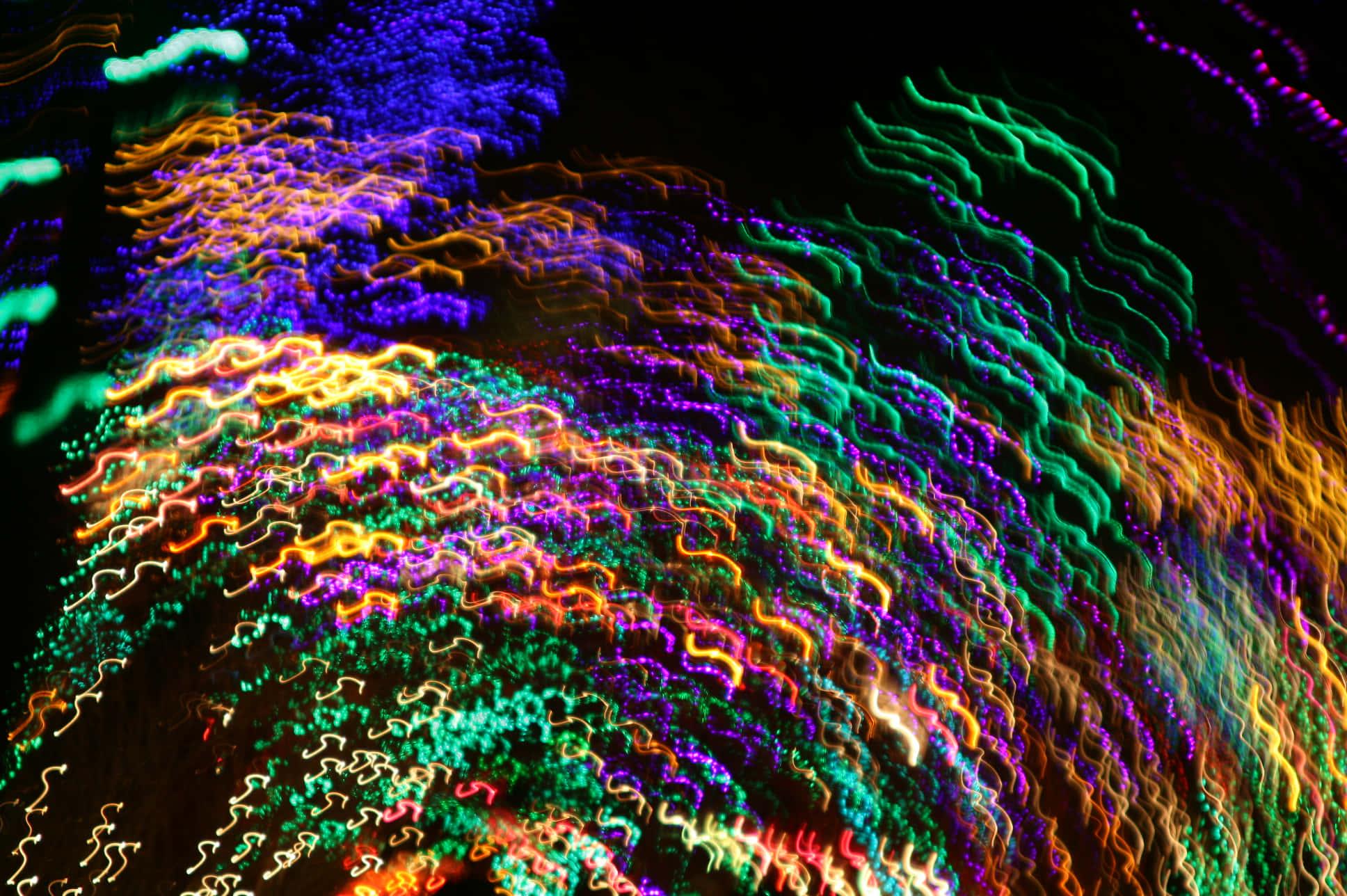 a blurry image of a colorful tree — 1936x1288 wallpaper