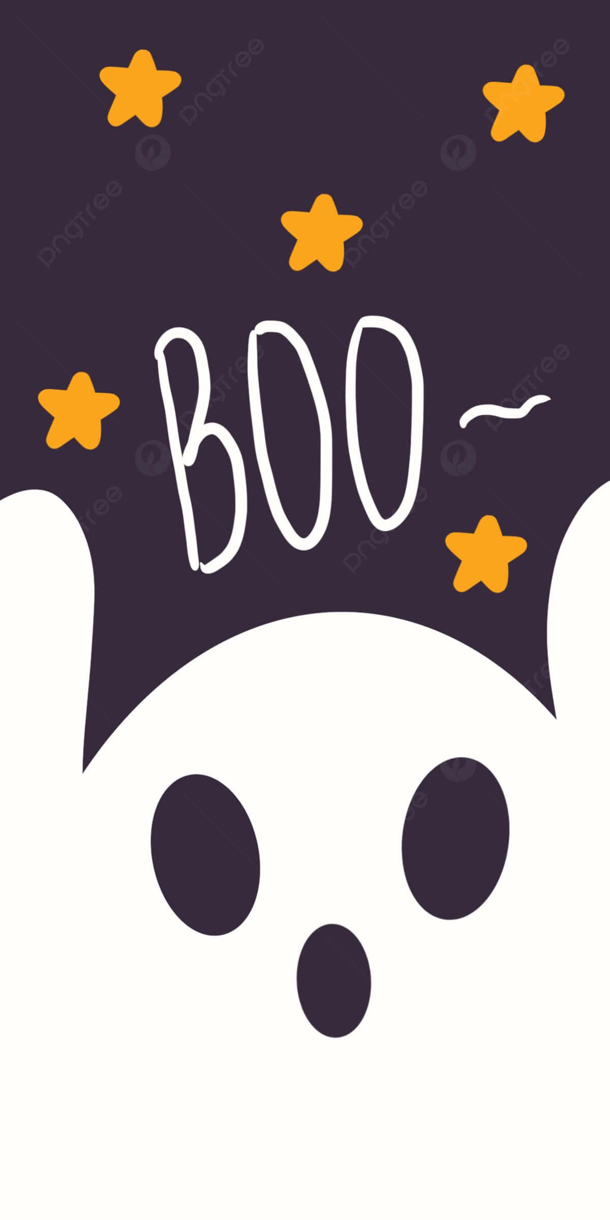 a boo bear with stars on his head — 1200x2400 wallpaper