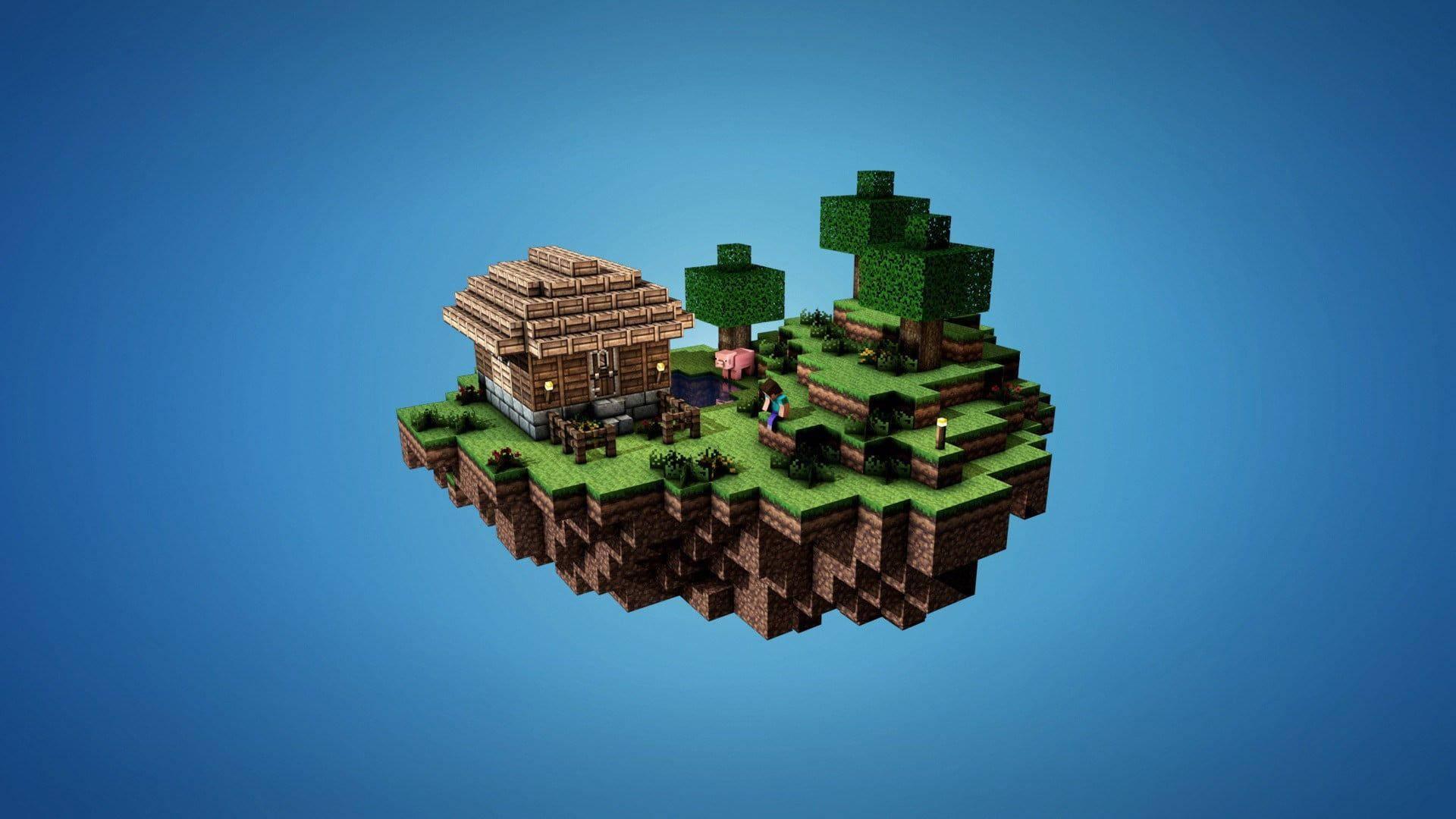 ‘A Breathtaking Floating Island House in Minecraft’