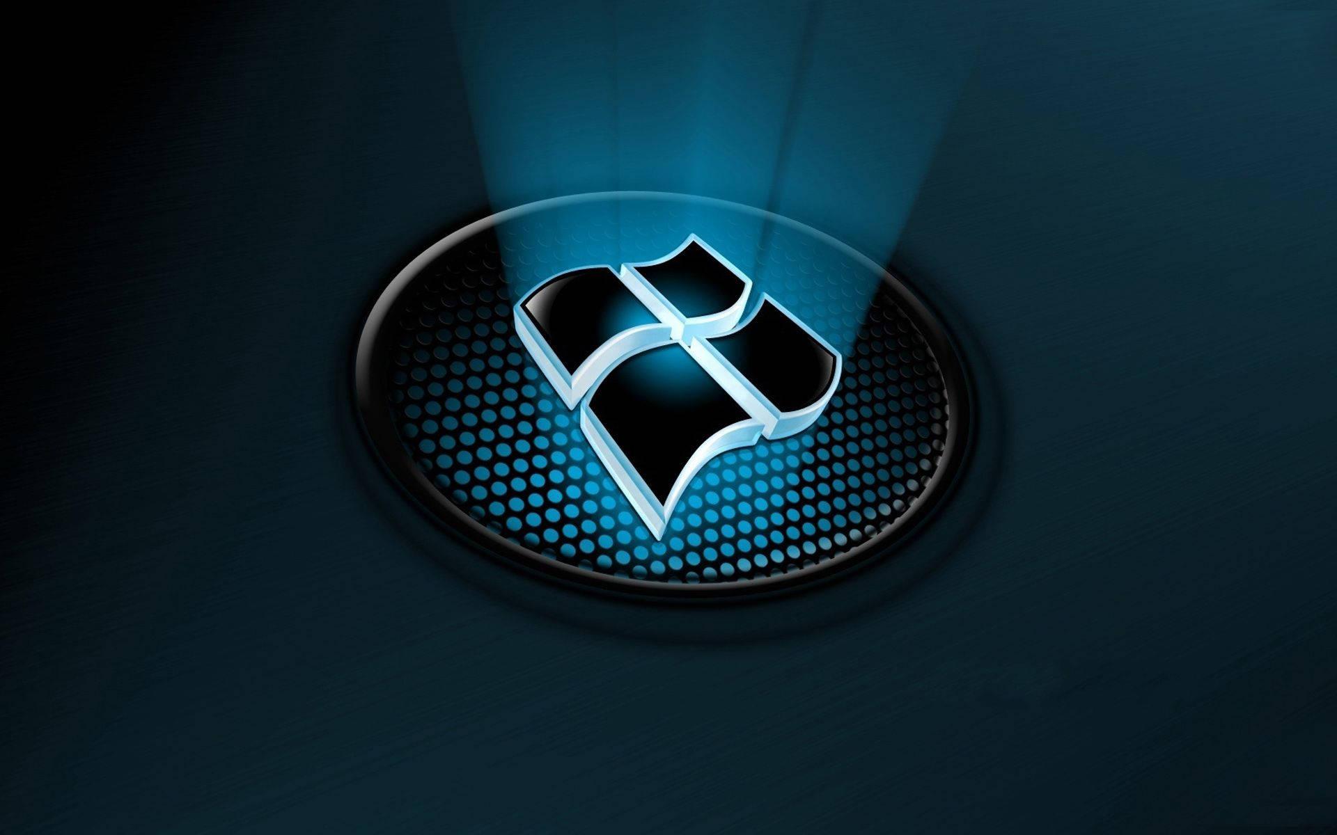 A Bright 3D Windows Logo Illuminated in the Darkness — 1920x1200 wallpaper