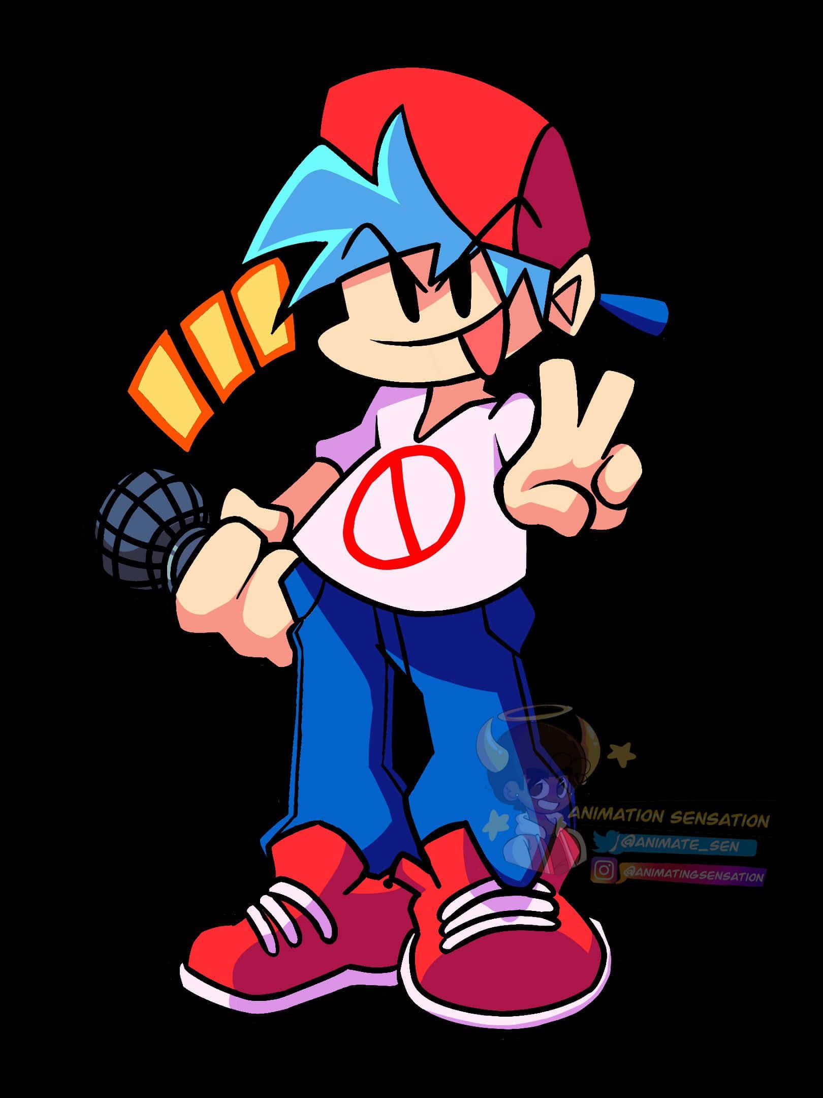 a cartoon character holding a bat — 1620x2160 wallpaper