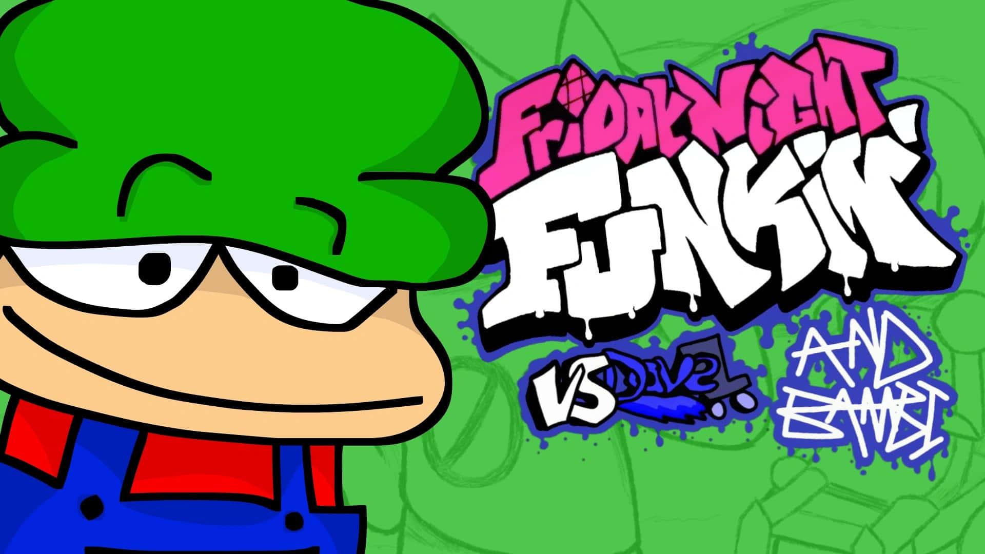 a cartoon character with a green hat and green shirt — 1920x1080 wallpaper