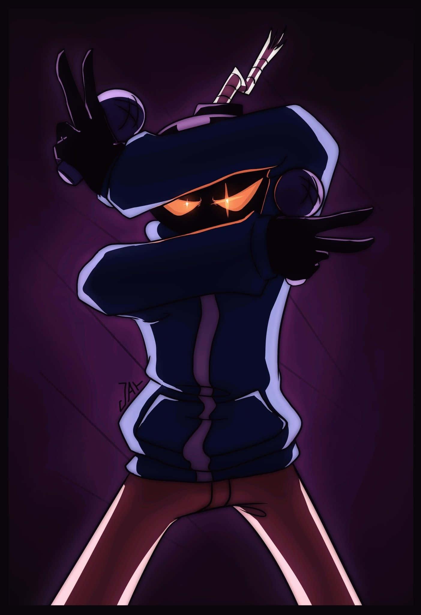 a cartoon character with his hands up in the air — 1403x2048 wallpaper