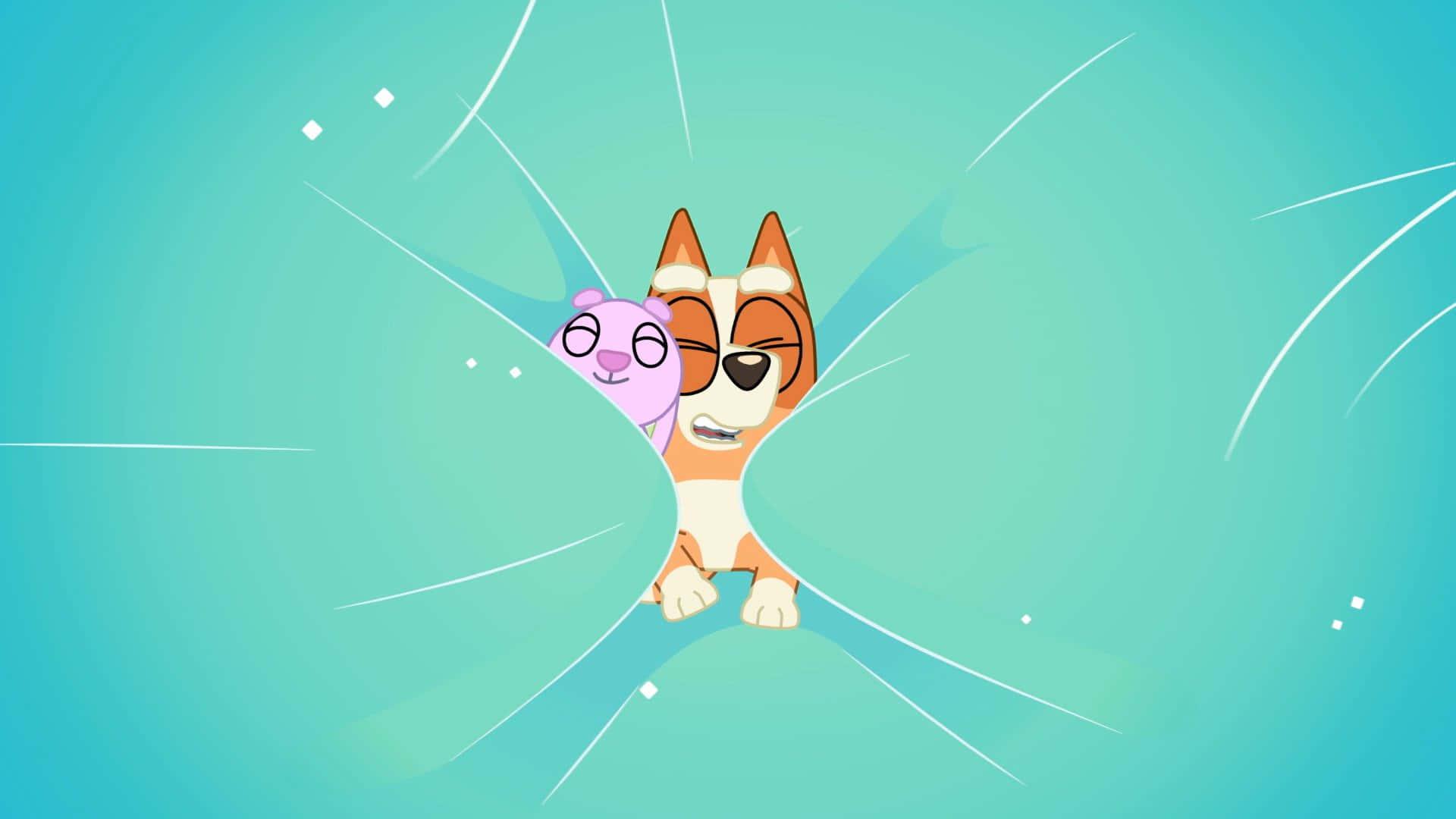 a cartoon dog is looking out of a window — 1920x1080 wallpaper