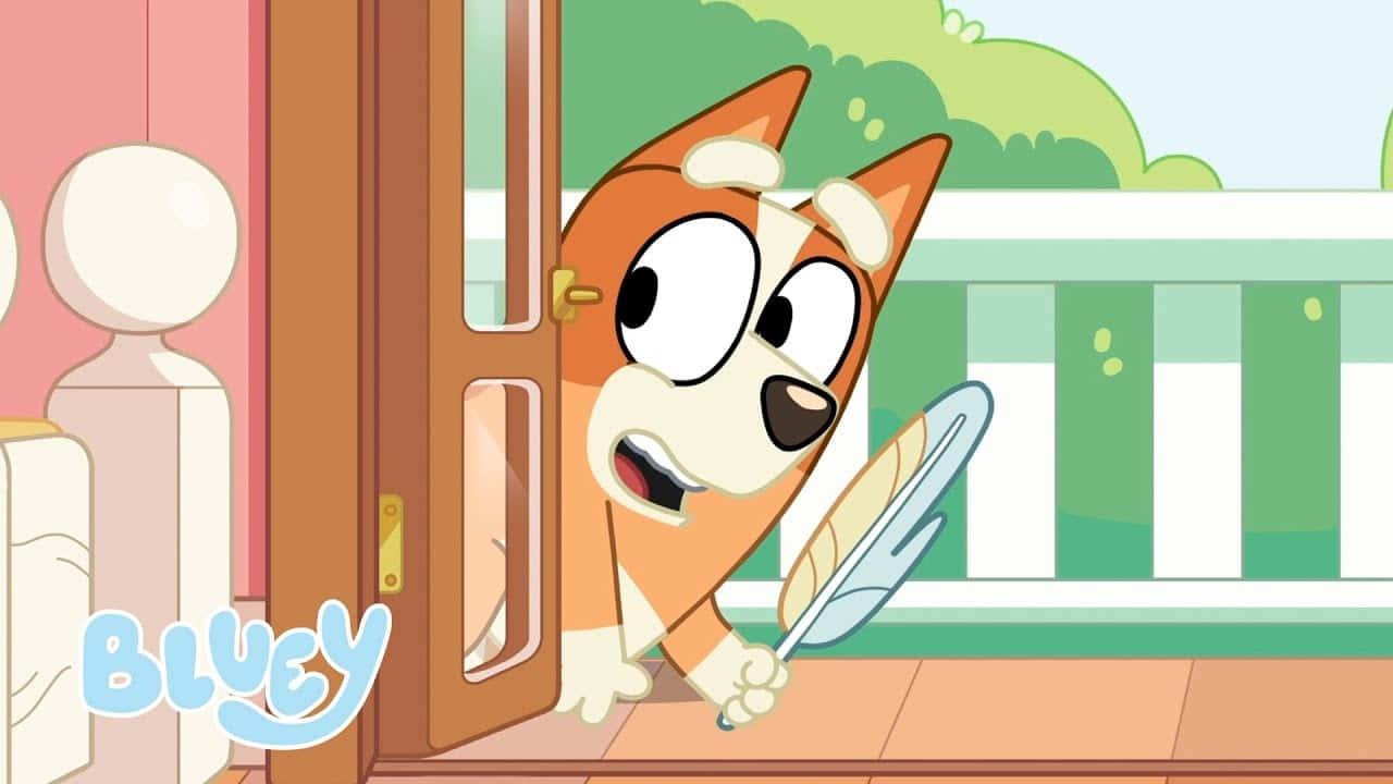 a cartoon dog is looking out the window — 1280x720 wallpaper