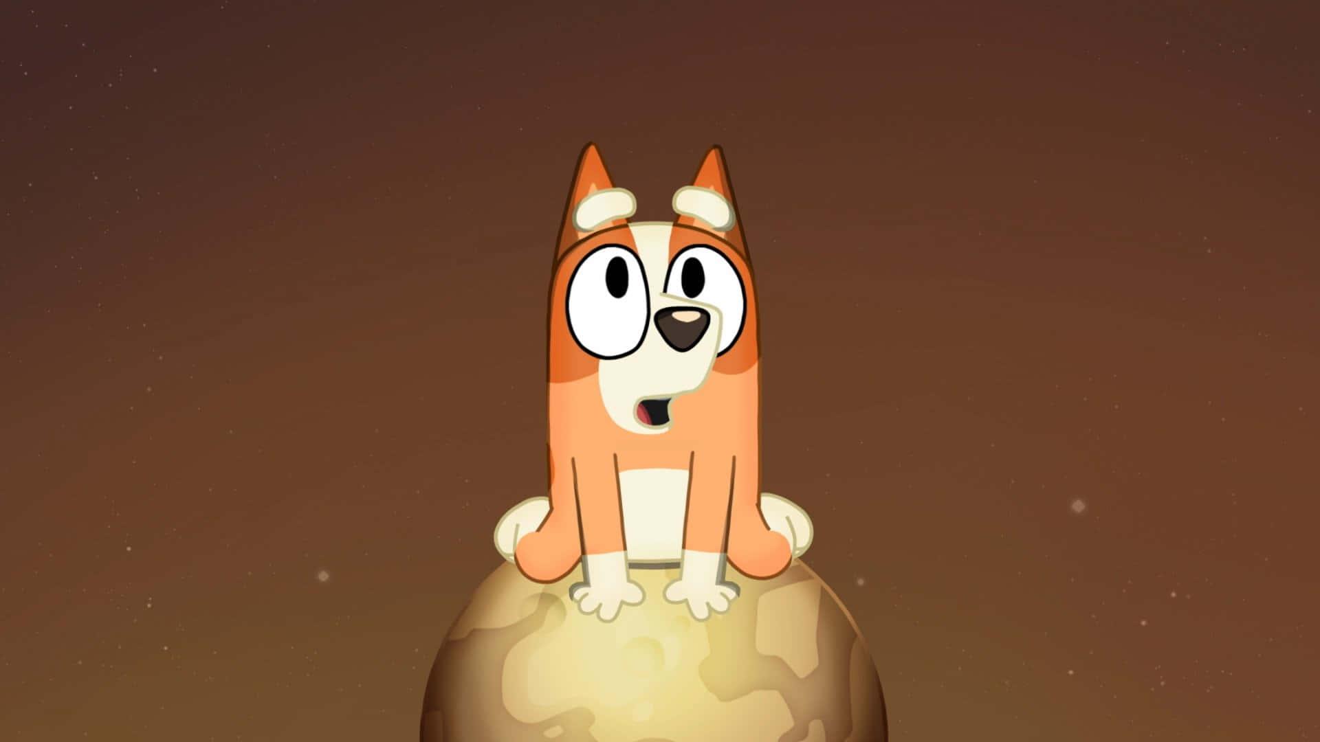 a cartoon dog is sitting on top of an egg — 1920x1080 wallpaper