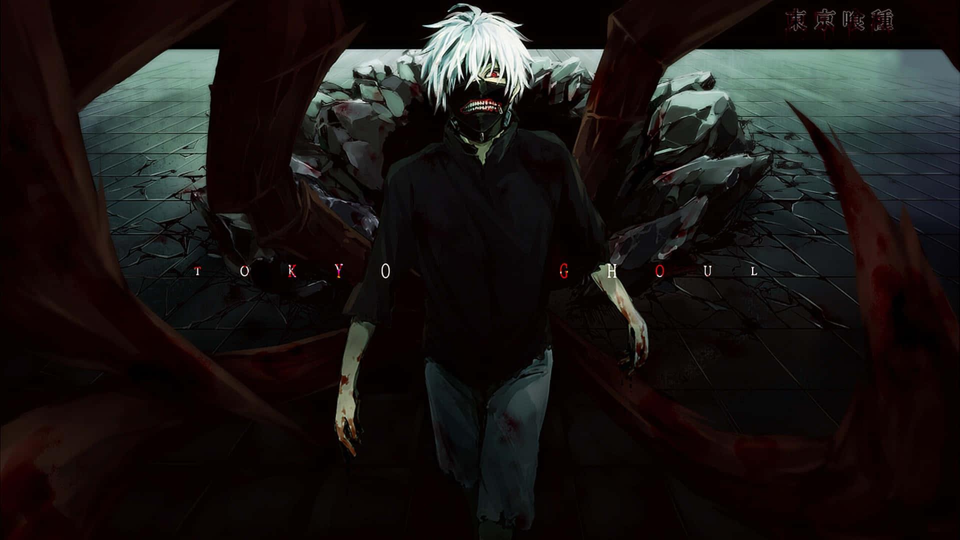 a character with white hair and a skull — 1920x1080 wallpaper