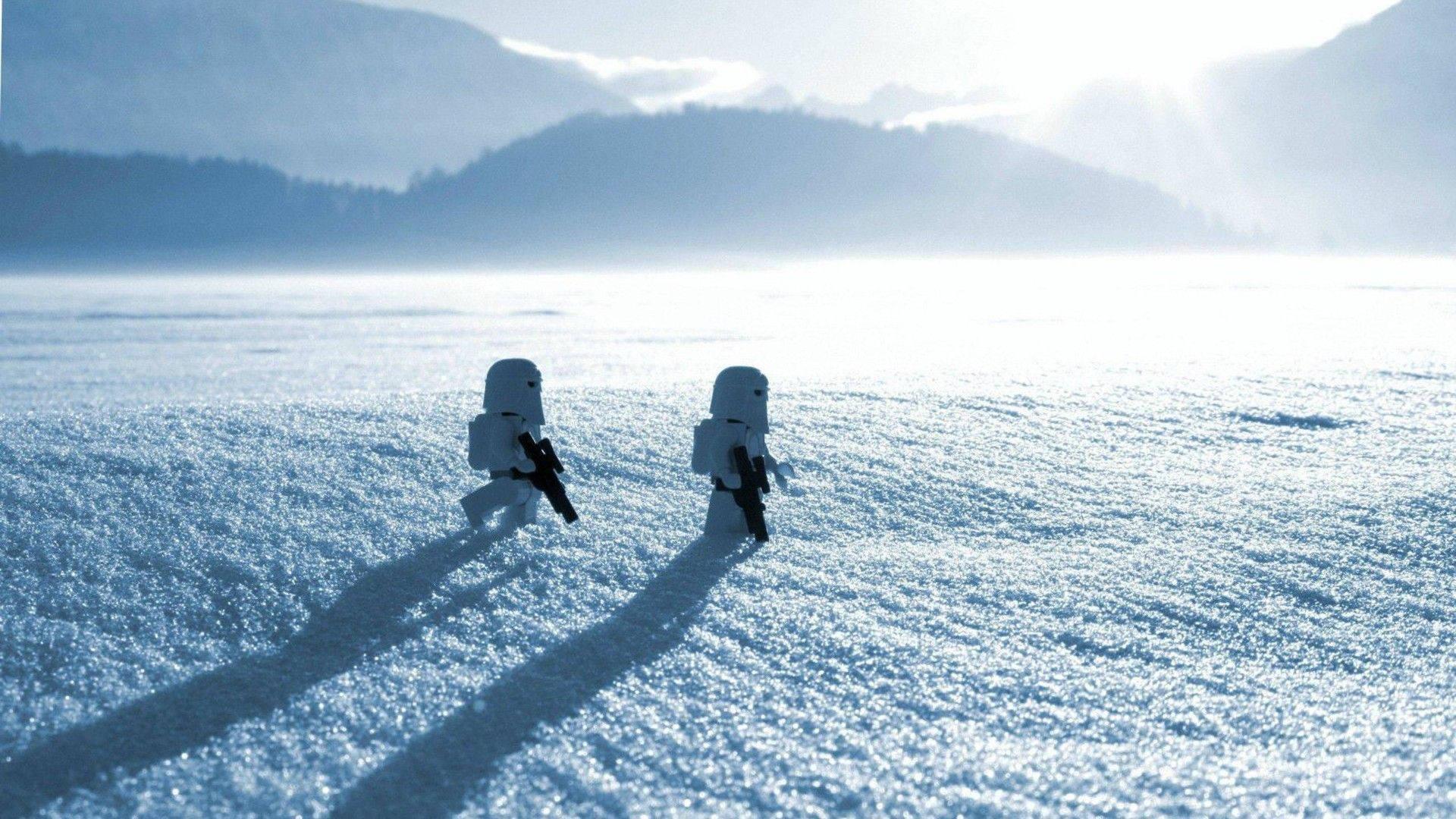 A Clone Trooper on a Frozen Planet