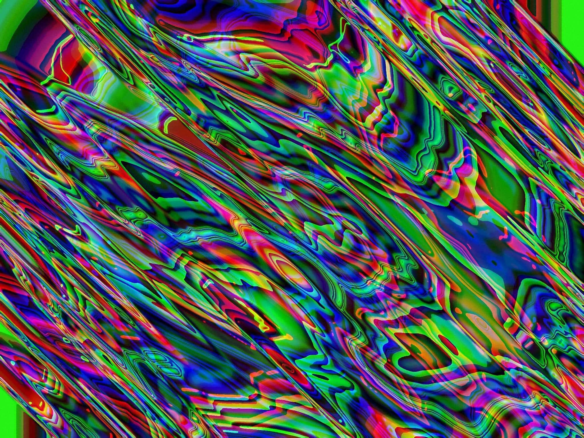a colorful abstract image of a wave — 2048x1536 wallpaper