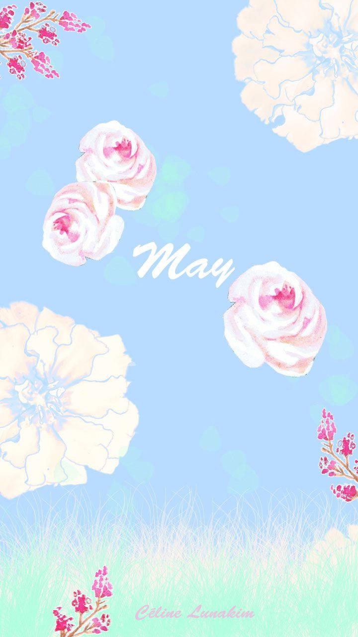 A colorful floral painting of May — 720x1280 wallpaper