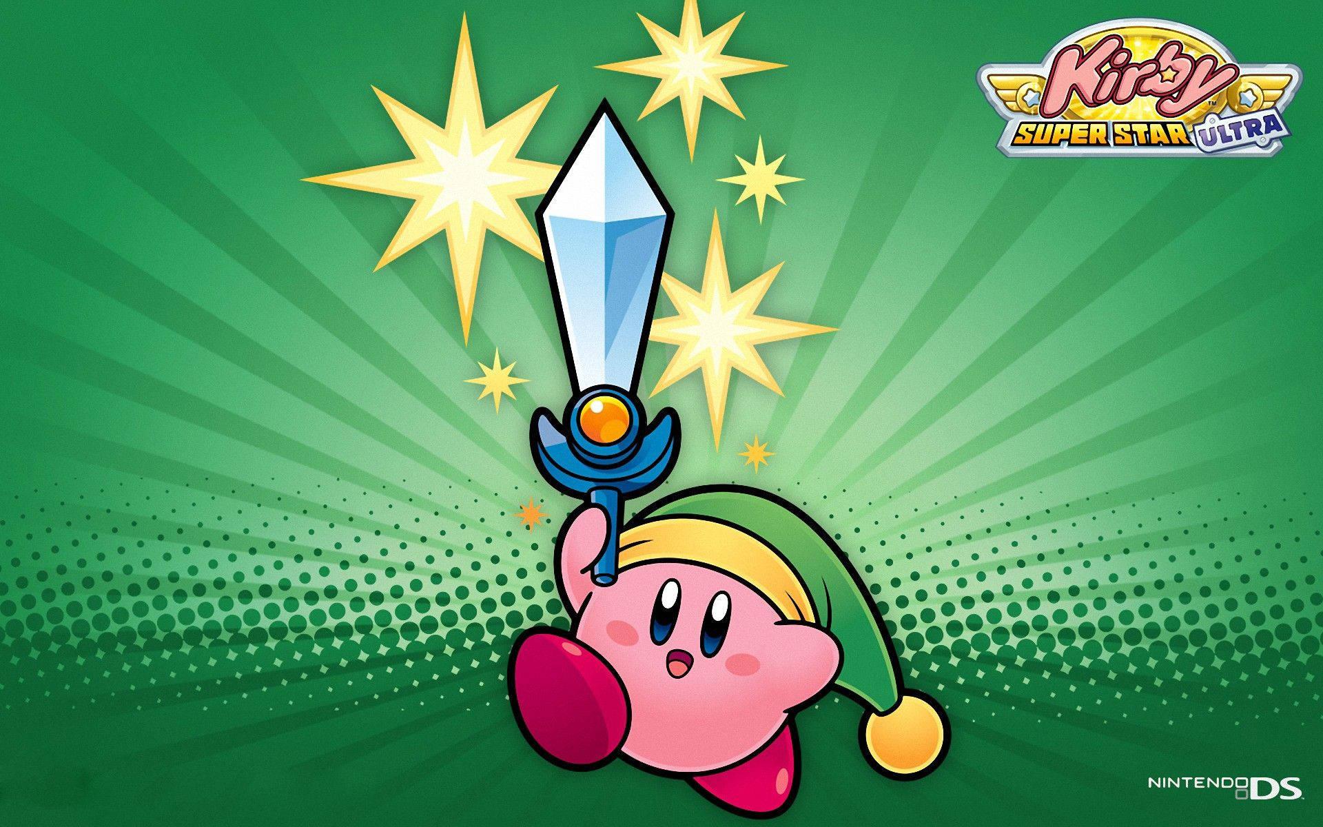 A colorful knight, Kirby, ready to take on any challenge — 1920x1200 wallpaper