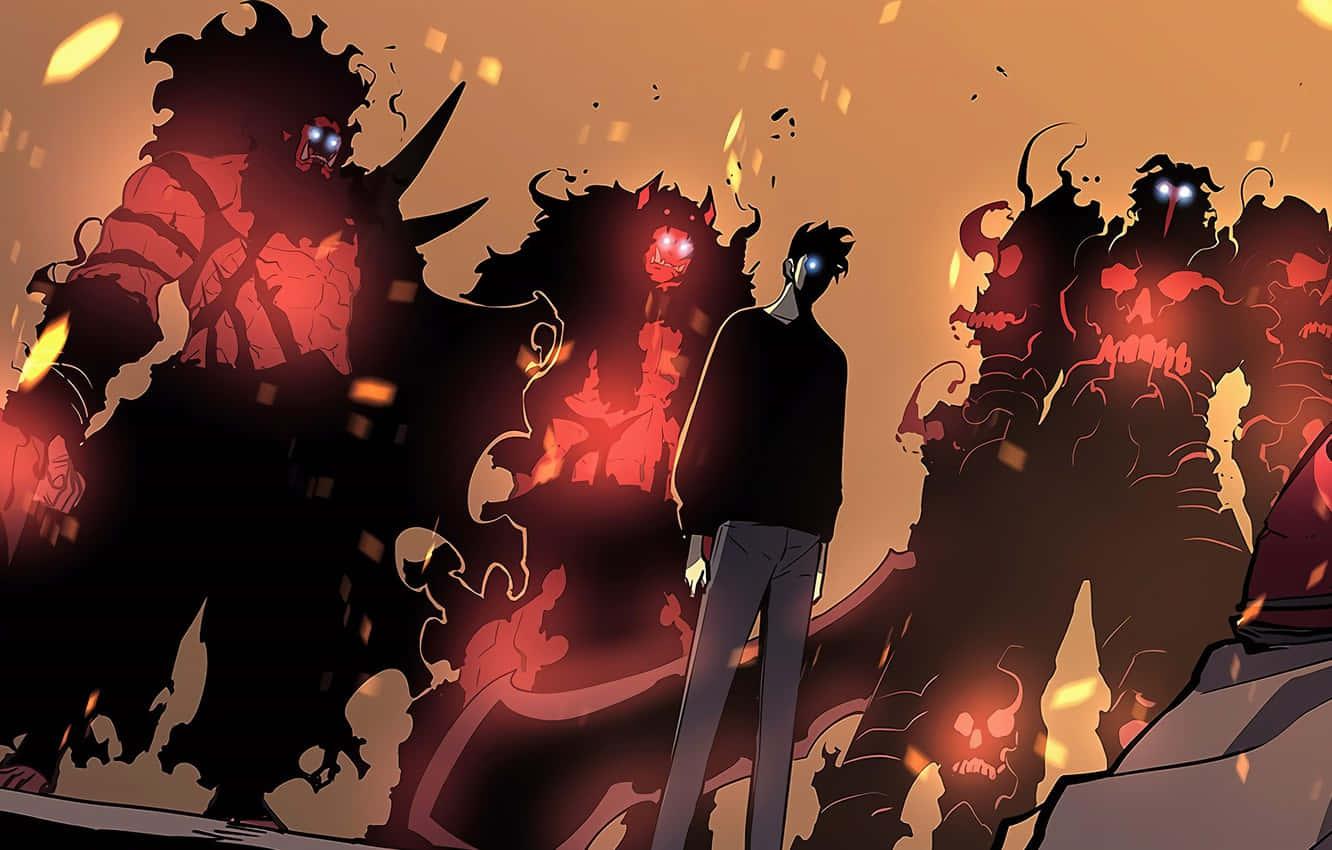 A comic book hero triumphs in Solo Leveling — 1332x850 wallpaper