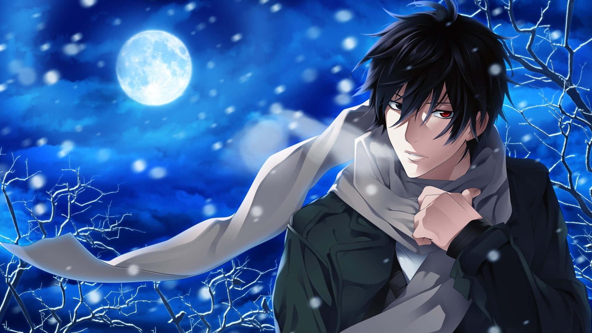 A cool anime boy with stylish hairstyle and an attitude to match. — 1920x1080 wallpaper