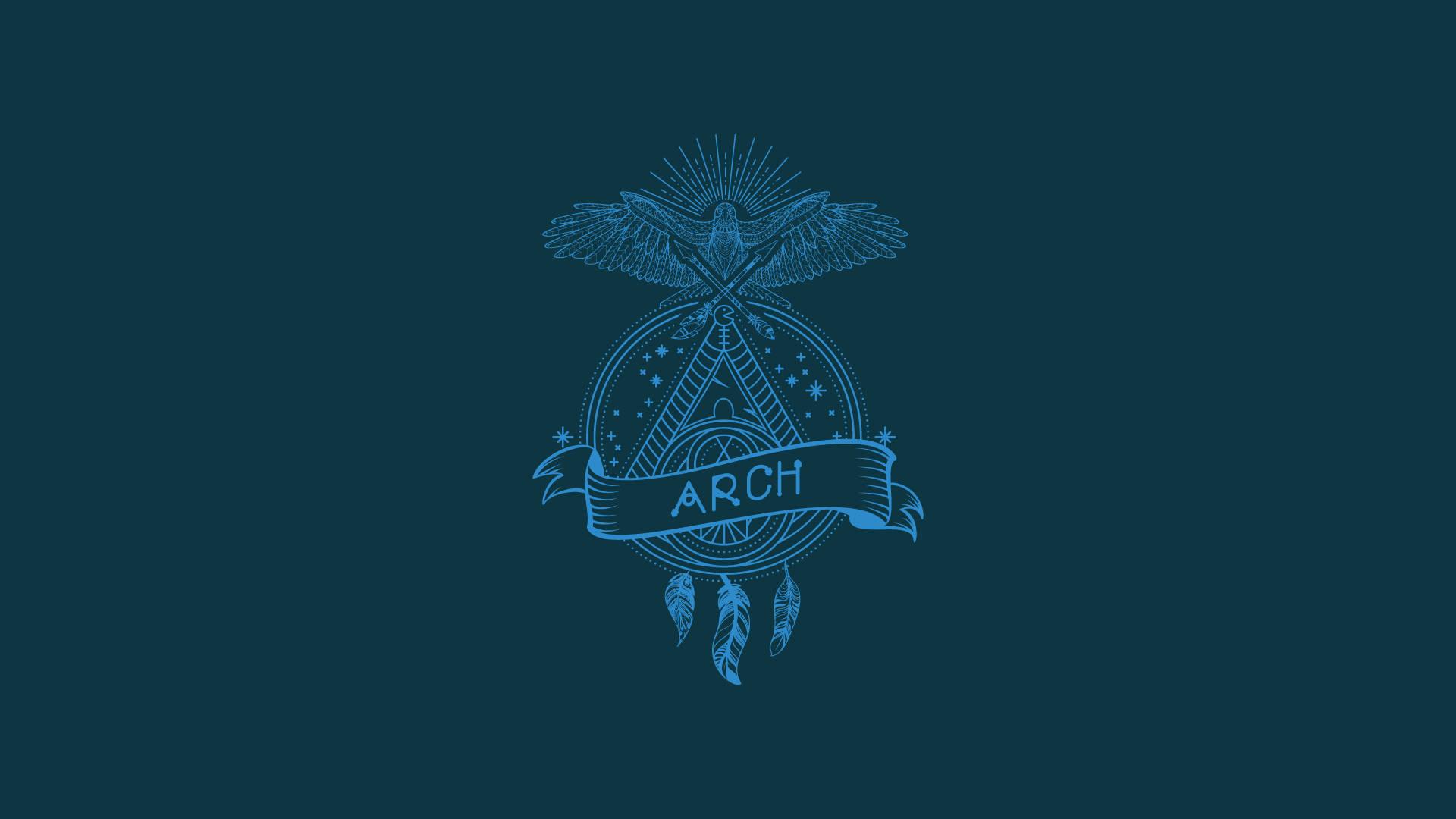 A Cool Representation of Arch Linux Logo — 1920x1080 wallpaper