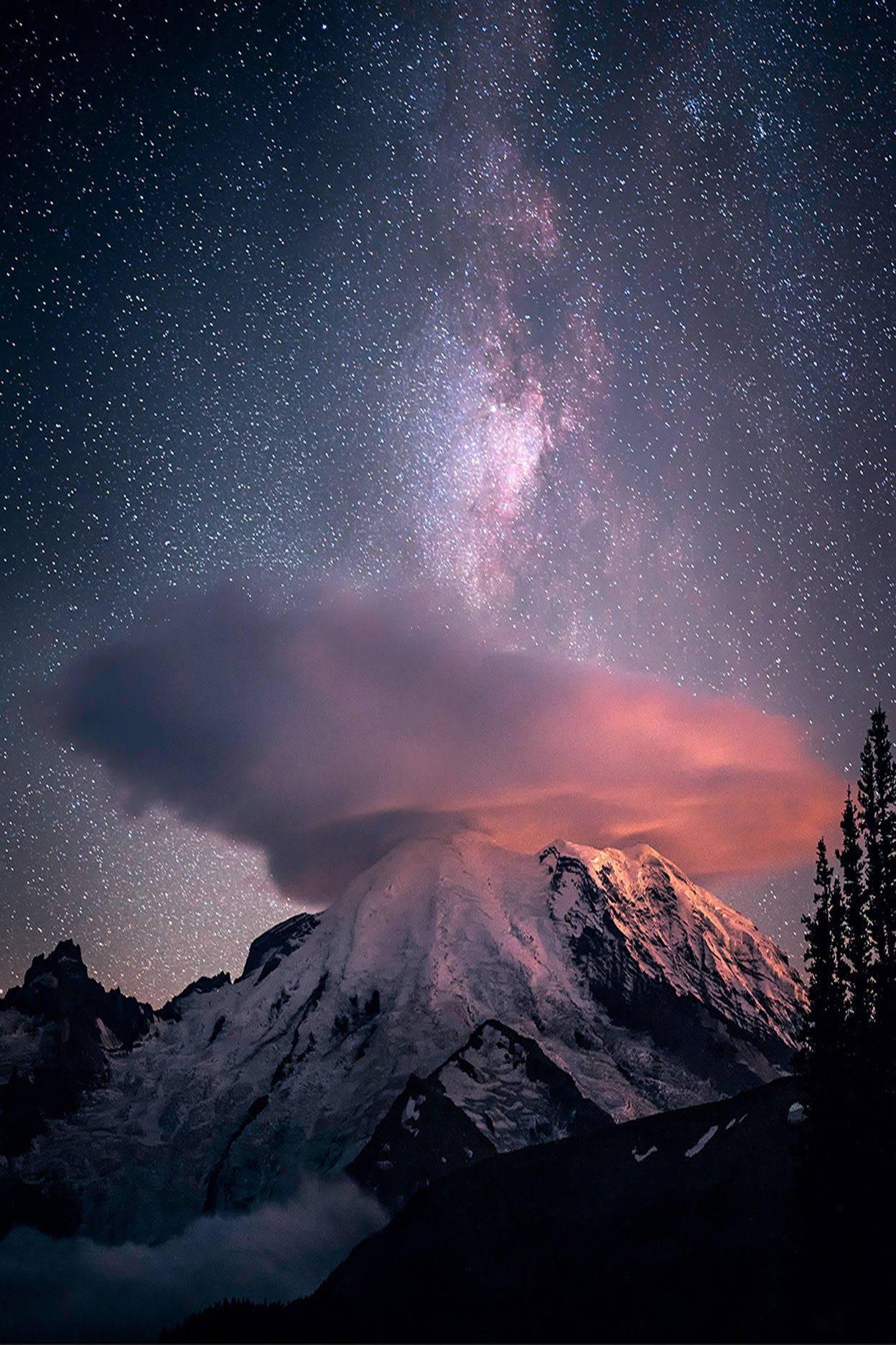 “A Crisp Starry Night in the Mountains”