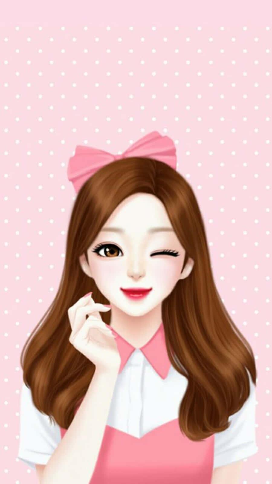 A cute, girly selfie that will brighten up your day!" — 900x1600 wallpaper
