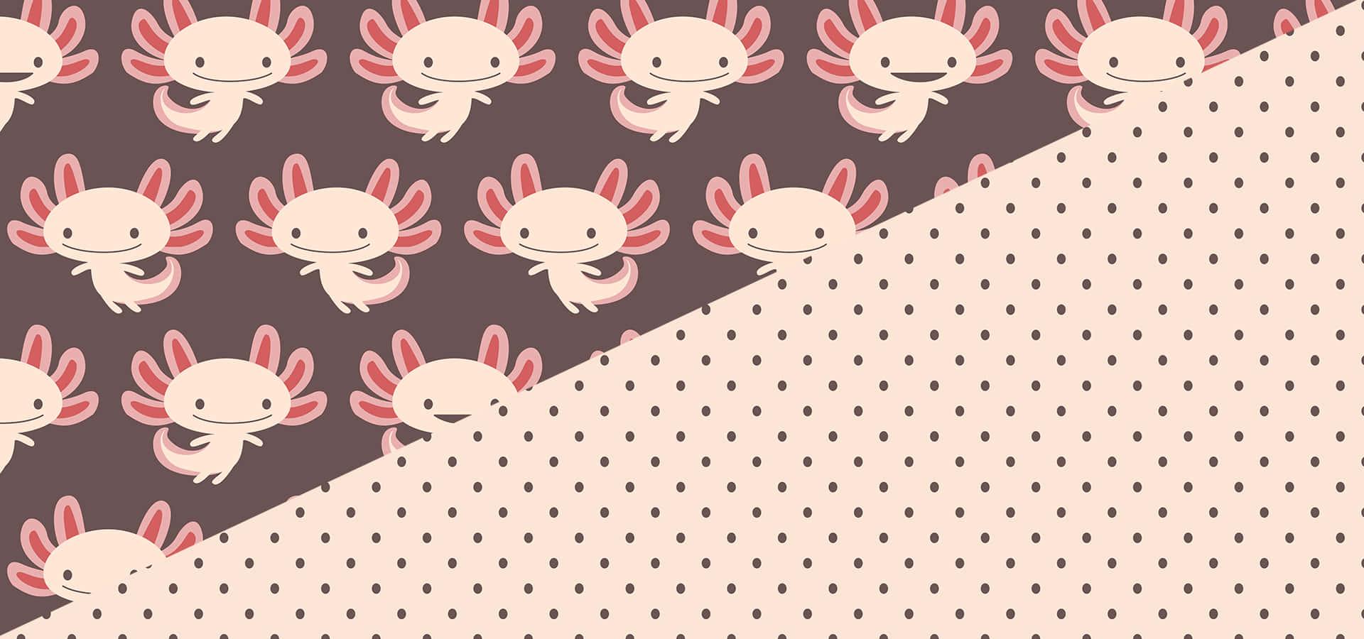 a cute paper with a cute pattern of little animals — 1920x900 wallpaper