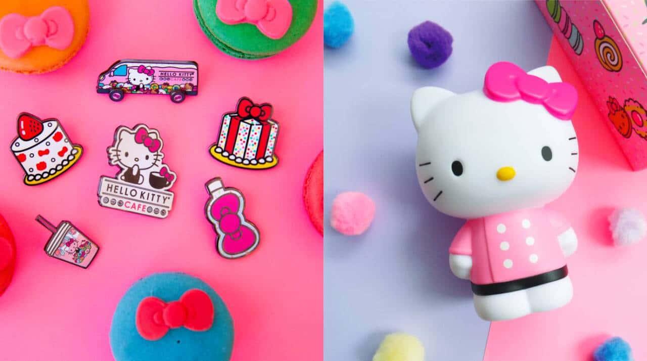 "A delightful Hello Kitty in her colorful pink dress!"