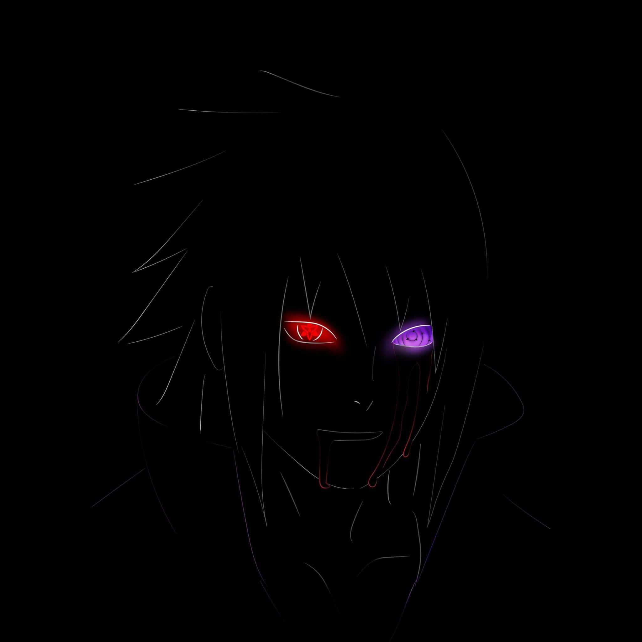 A determined Sasuke ready to take on any challenge — 2048x2048 wallpaper