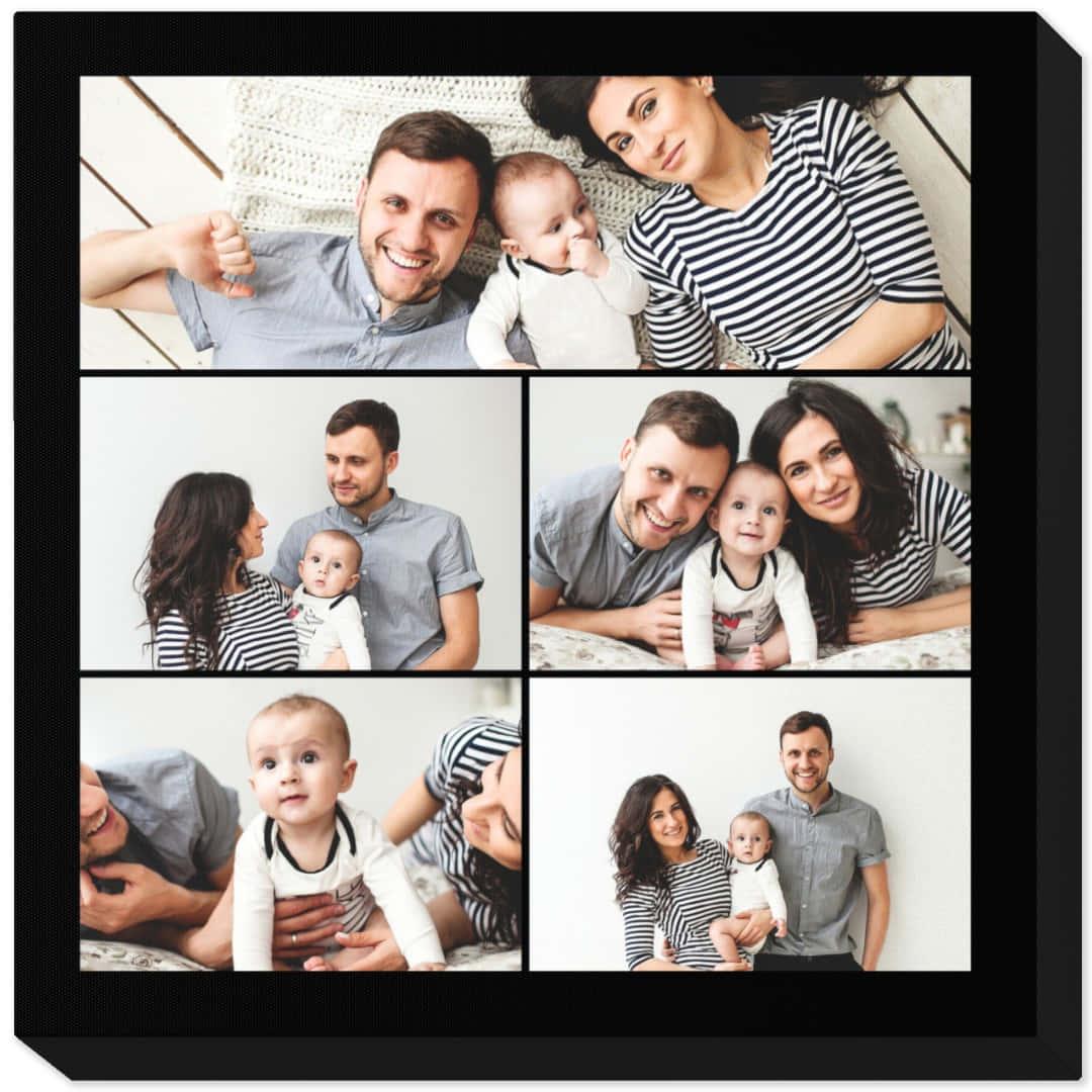 a family photo collage with a baby and a baby — 1080x1080 wallpaper