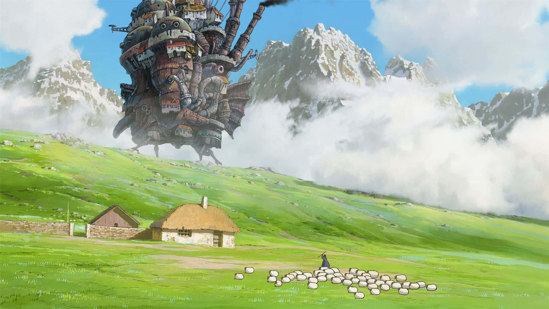 A fascinating Studio Ghibli landscape scene — 1920x1080 wallpaper