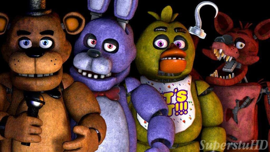 A forgotten factory left alone in the dark, yet still watched by adorable yet mysterious plushie. — 1024x576 wallpaper