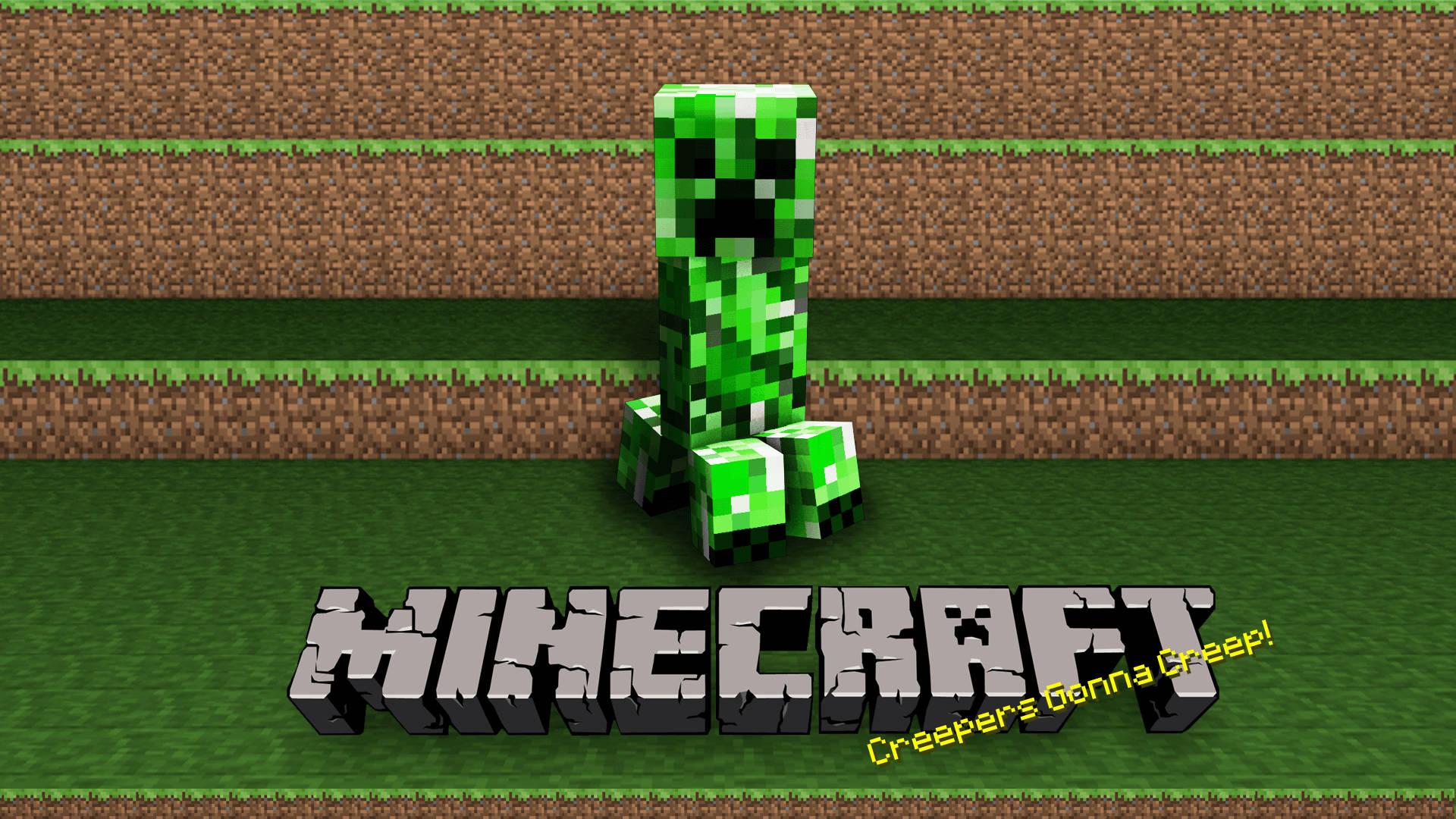 A green Minecraft creeper stands in the Nether